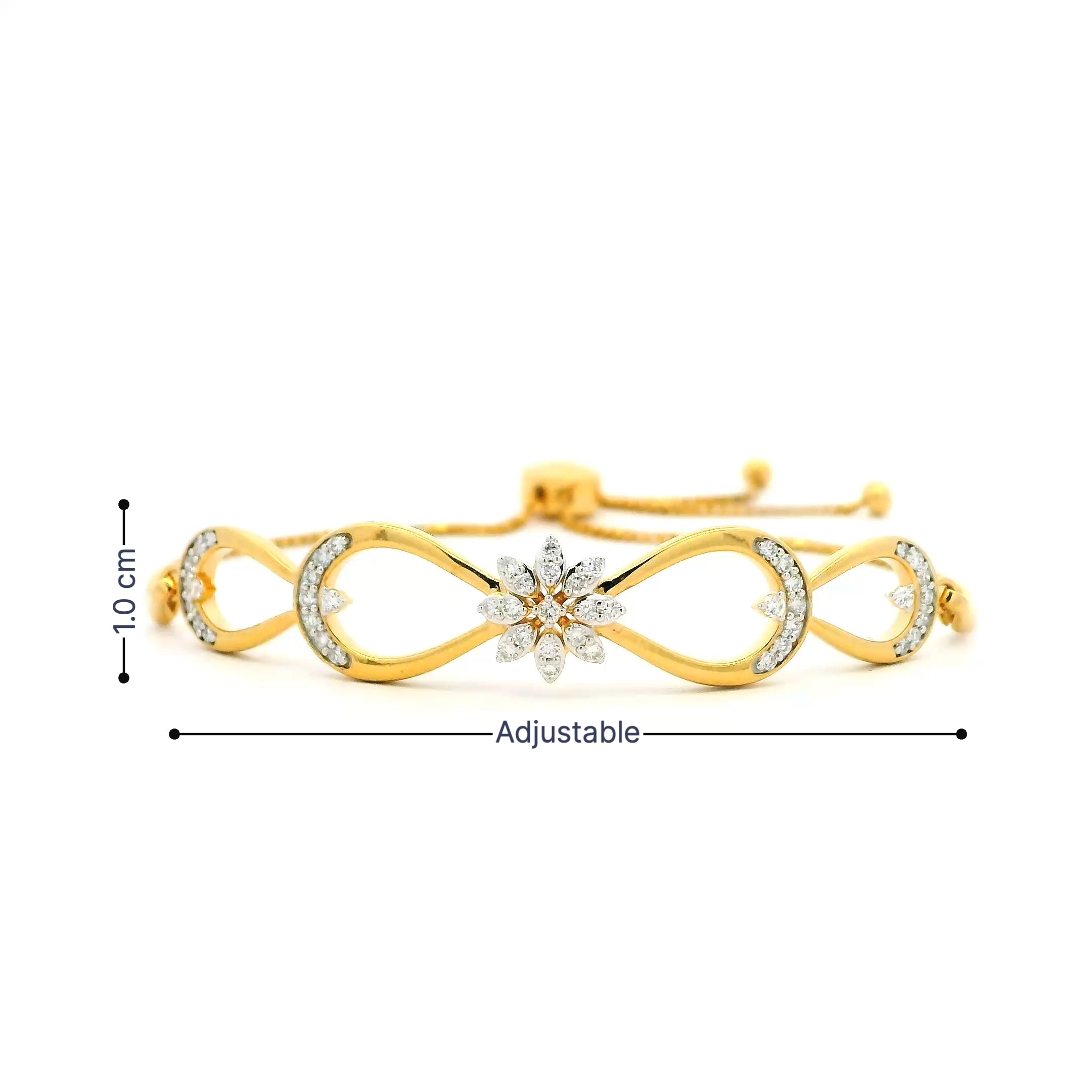 14K Lab Grown Diamond Bracelet