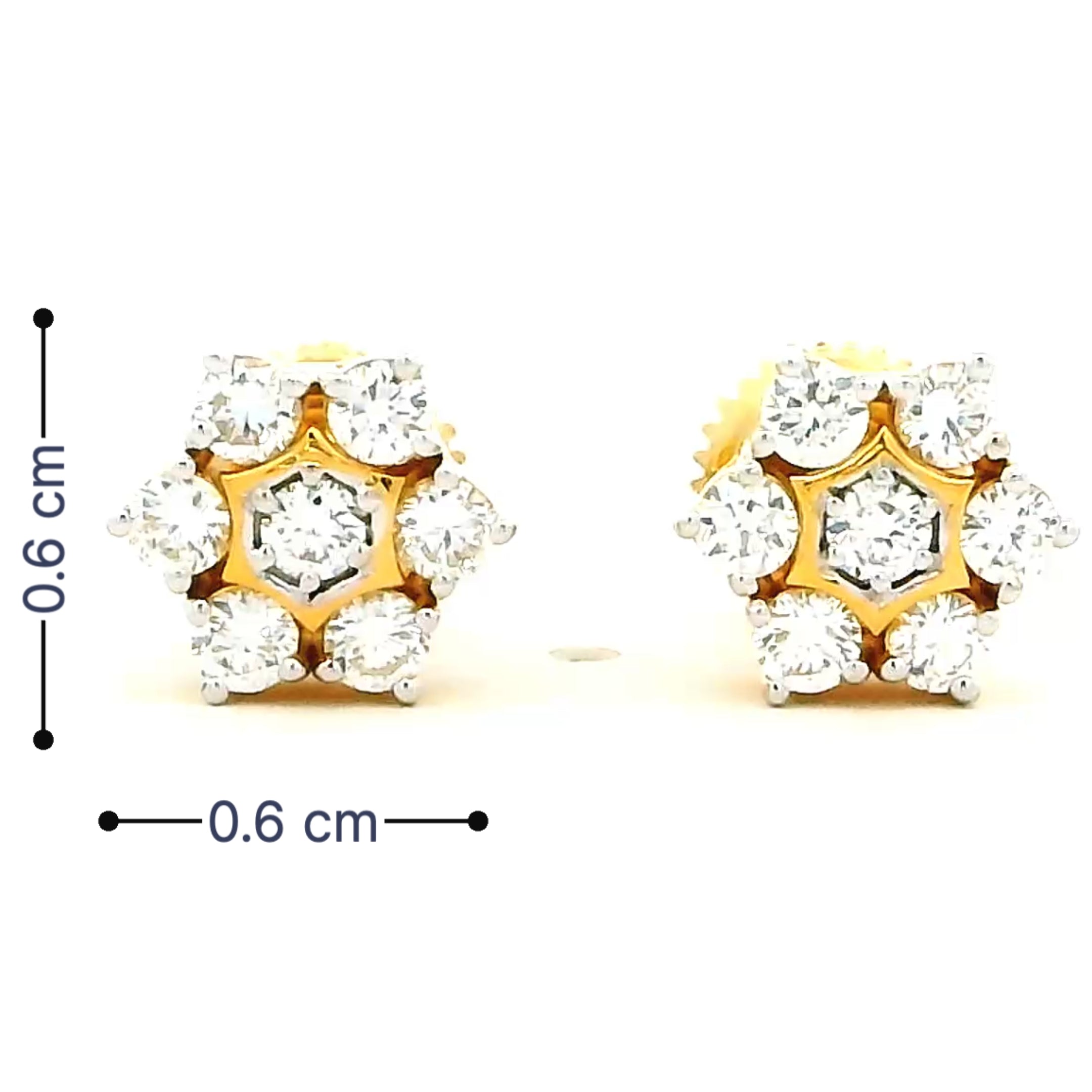9K Lab Grown Diamond Earrings
