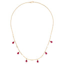 9K Lab Grown Diamond Colorstone Necklace