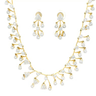9K Lab Grown Diamond Necklace Set