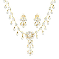 9K Lab Grown Diamond Necklace Set