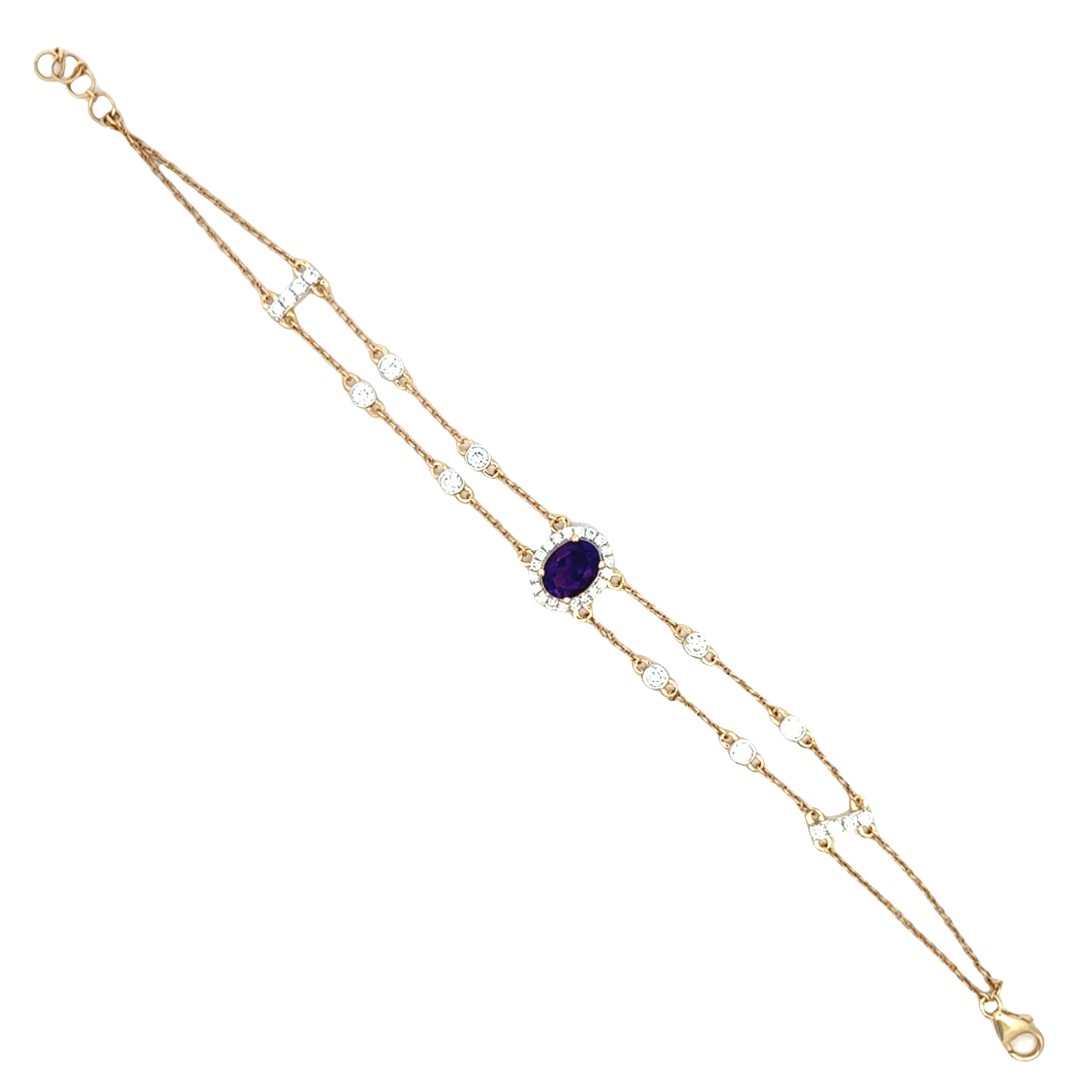 18K Lab Grown Diamond Bracelet