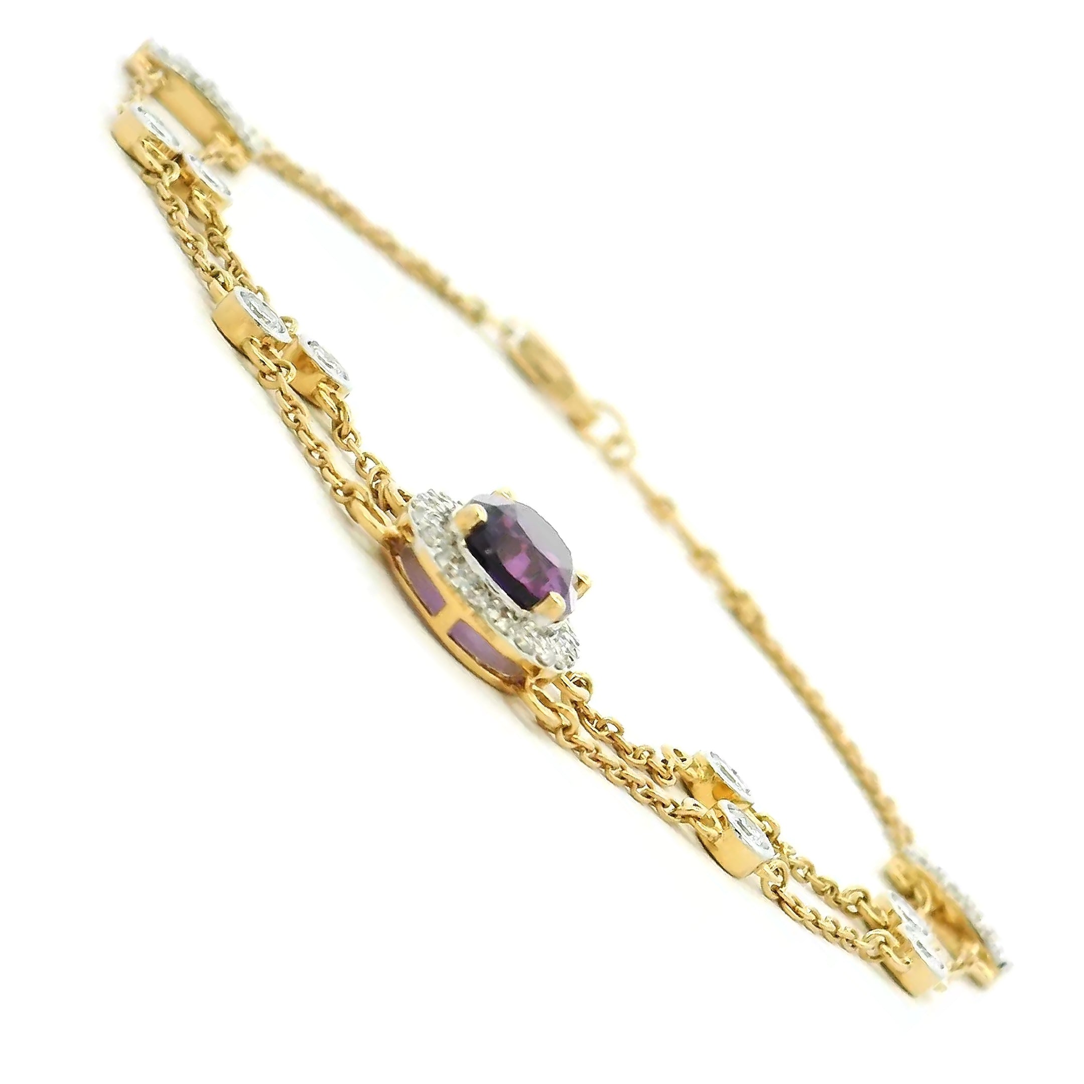 18K Lab Grown Diamond Bracelet