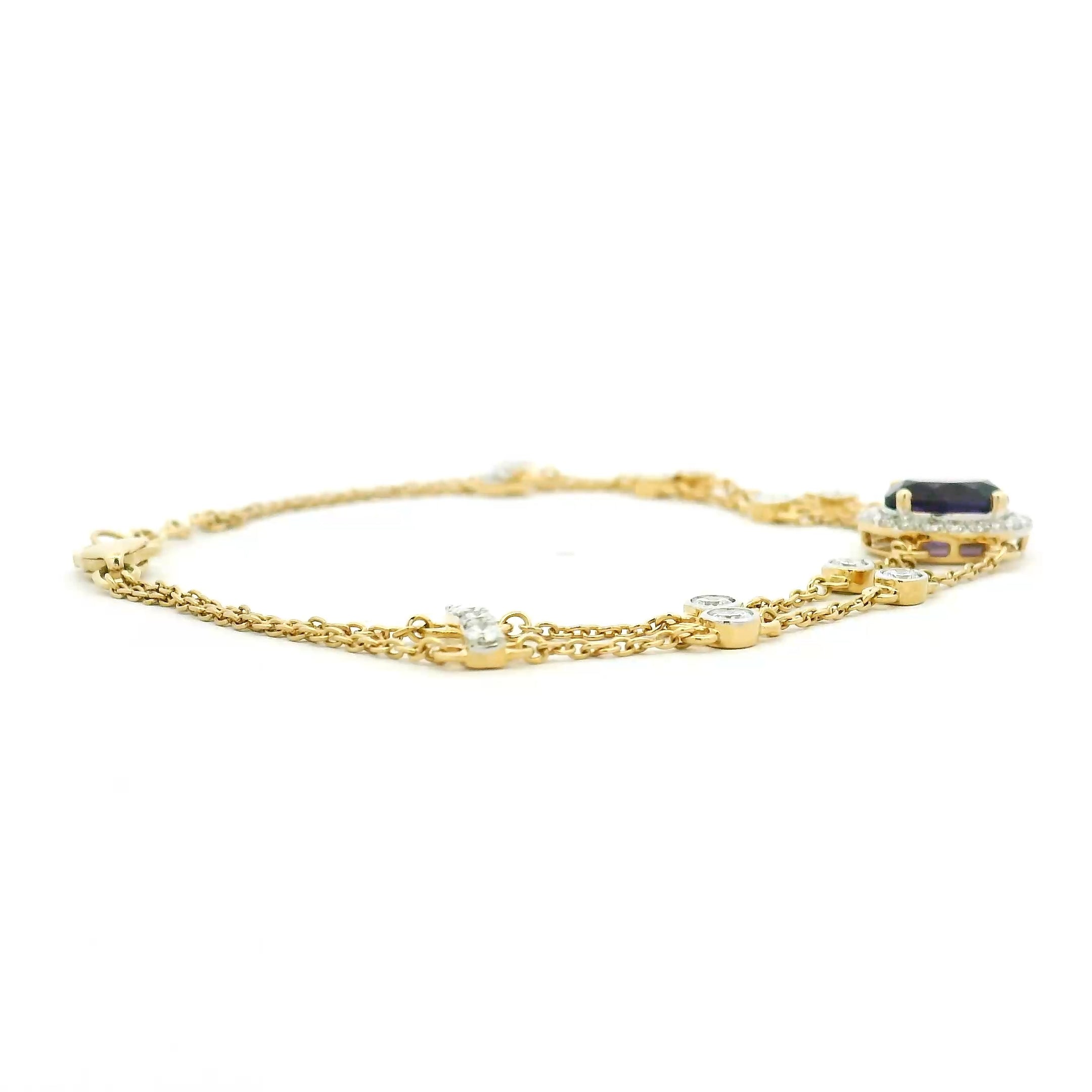 18K Lab Grown Diamond Bracelet