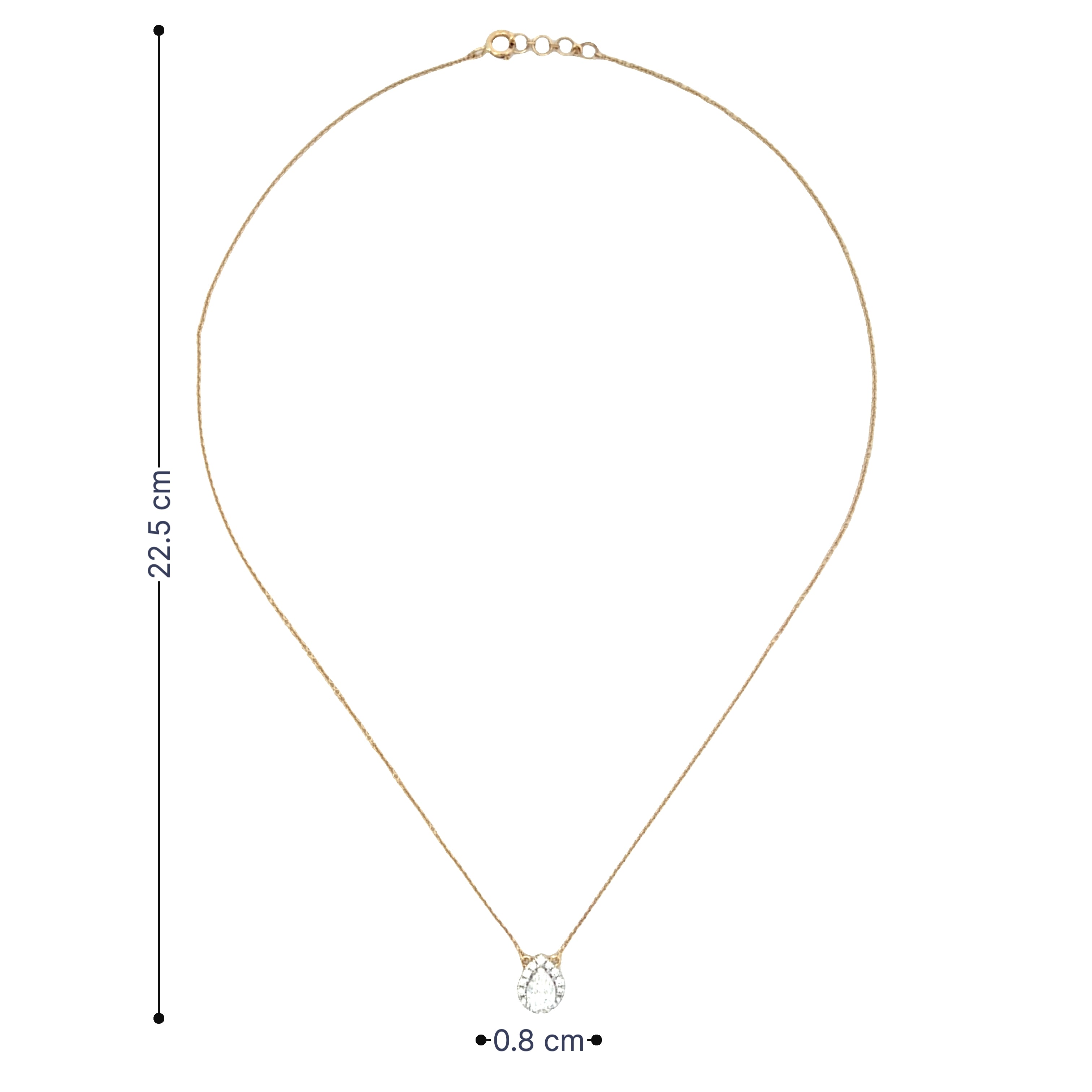 9K Lab Grown Diamond Necklace