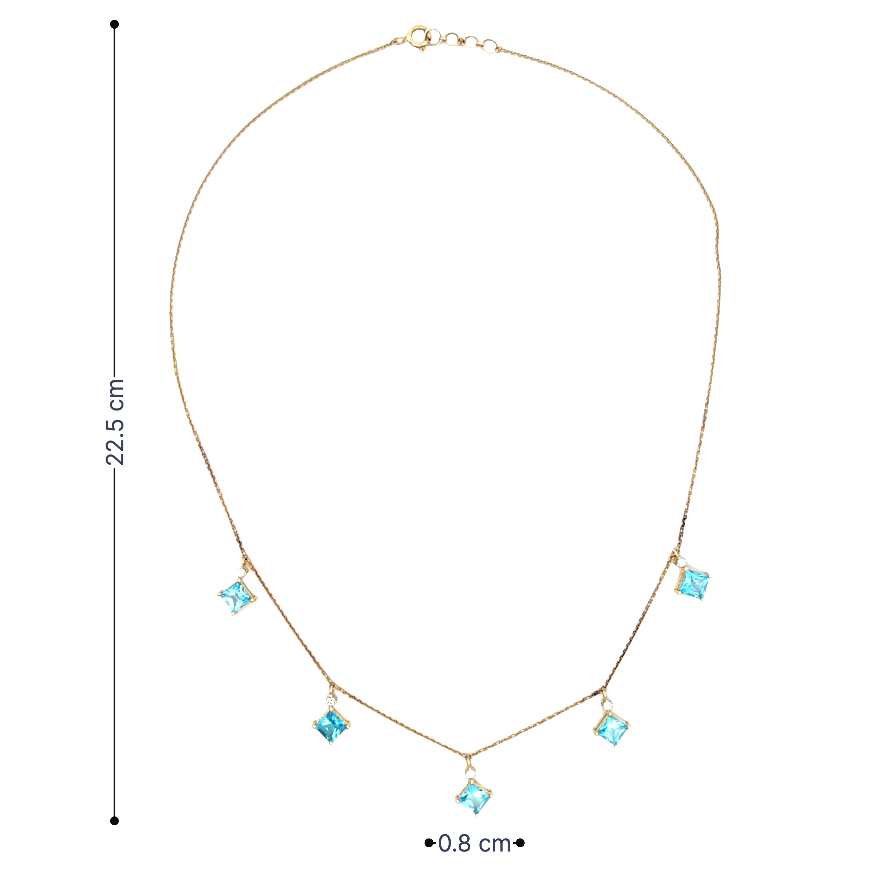 9K Lab Grown Diamond Necklace