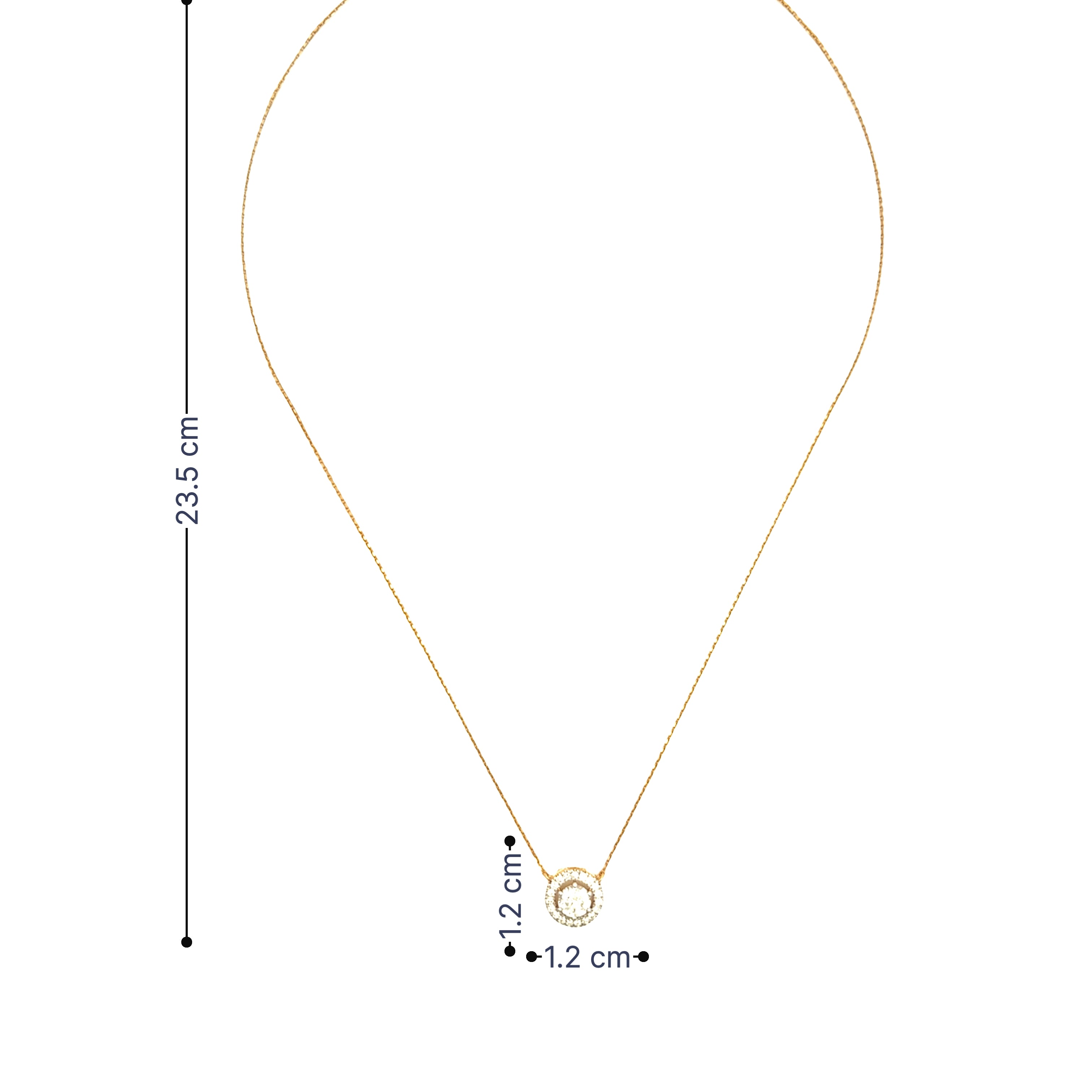 9K Lab Grown Diamond Necklace