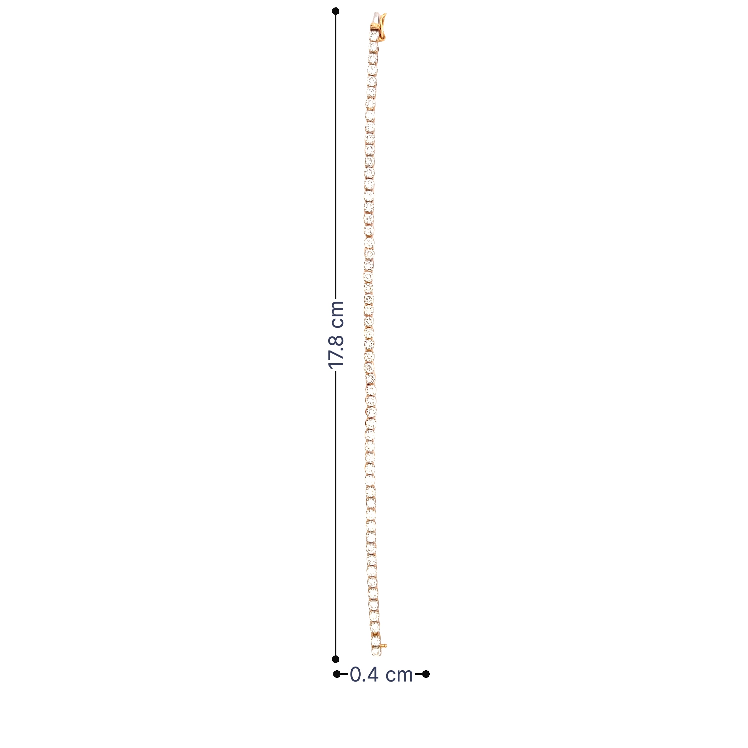 9K Lab Grown Diamond Bracelet