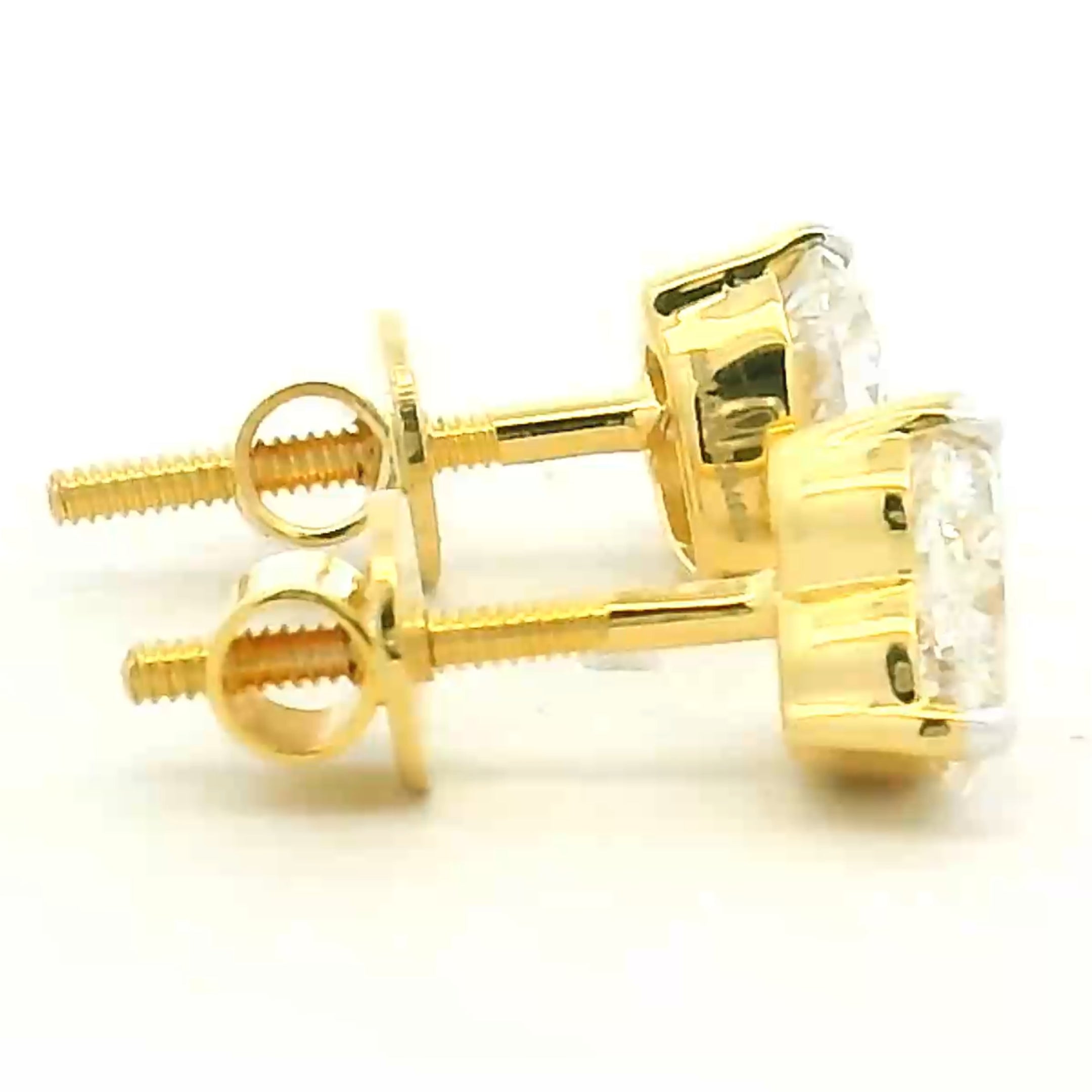 14K Lab Grown Diamond Earrings