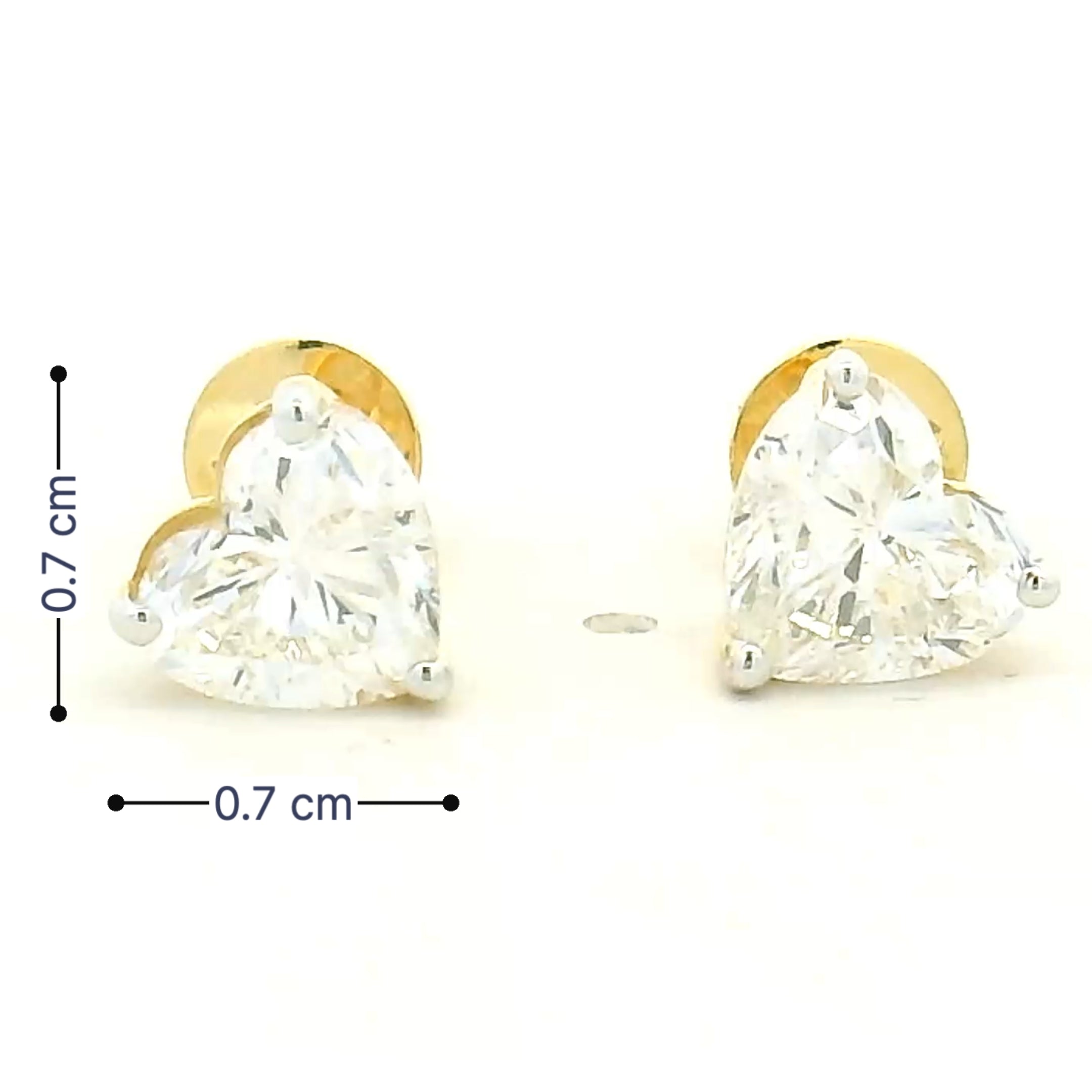 14K Lab Grown Diamond Earrings