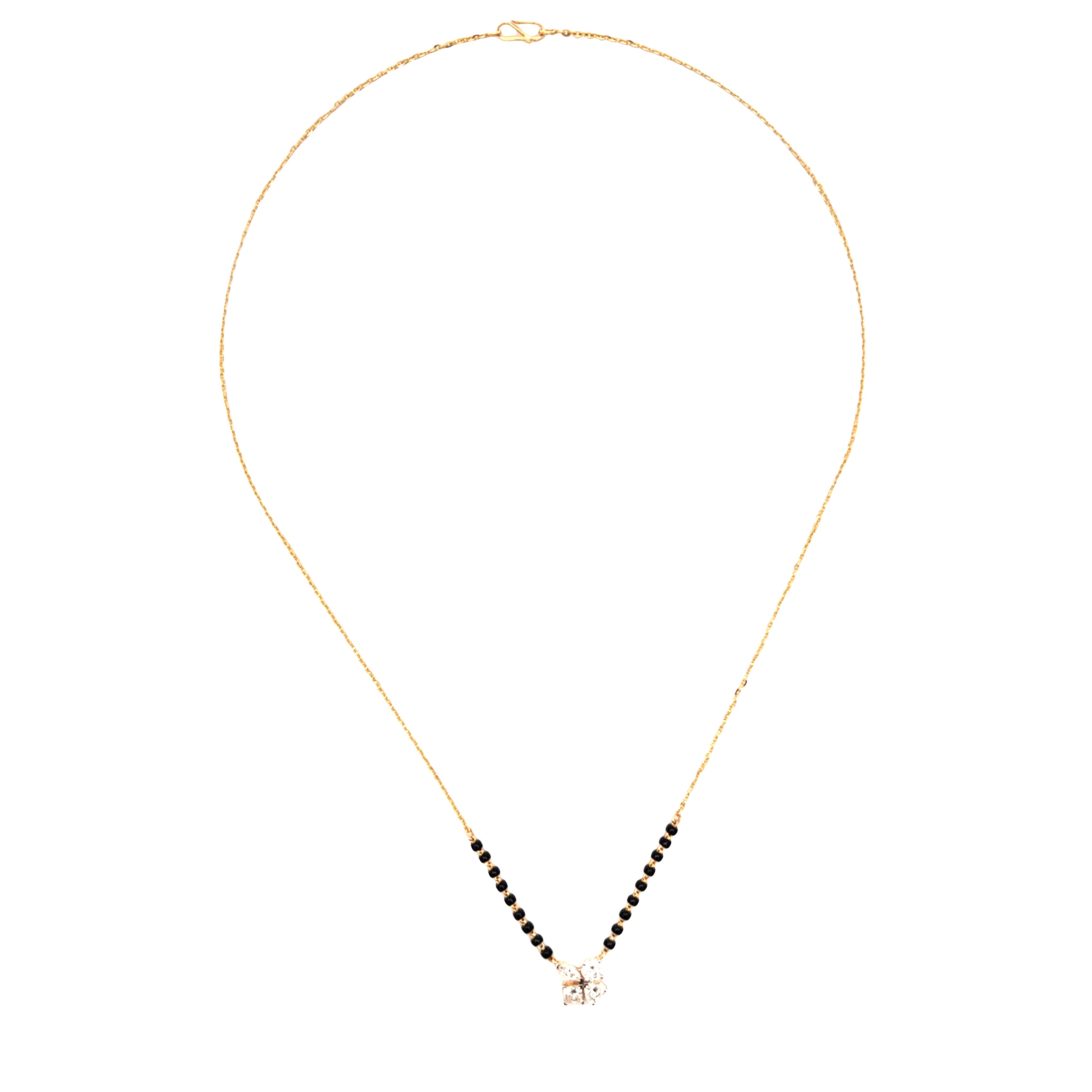 14K Lab Grown Diamond Mangalsutra