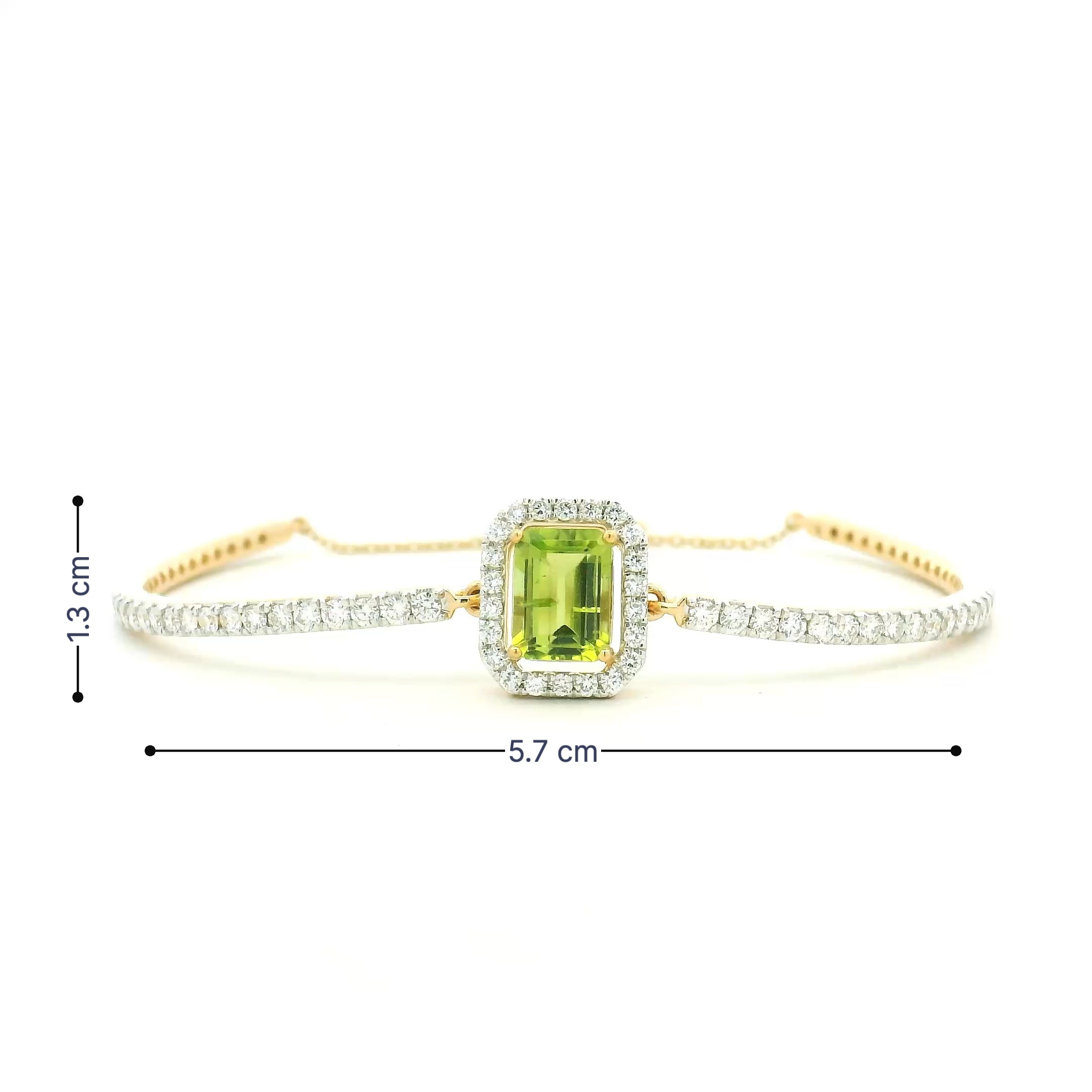 18K Lab Grown Diamond Bracelet