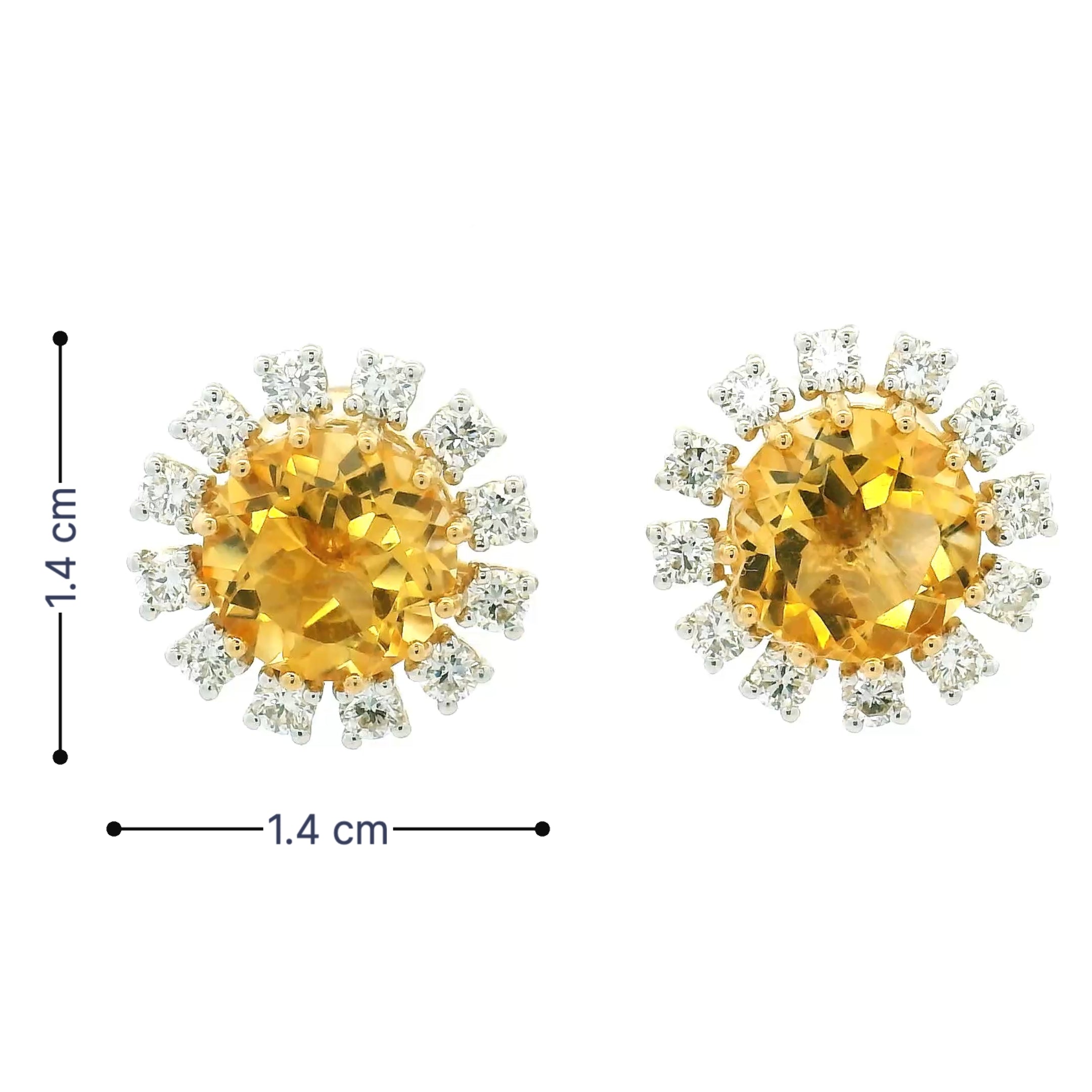 18K Lab Grown Diamond Earrings