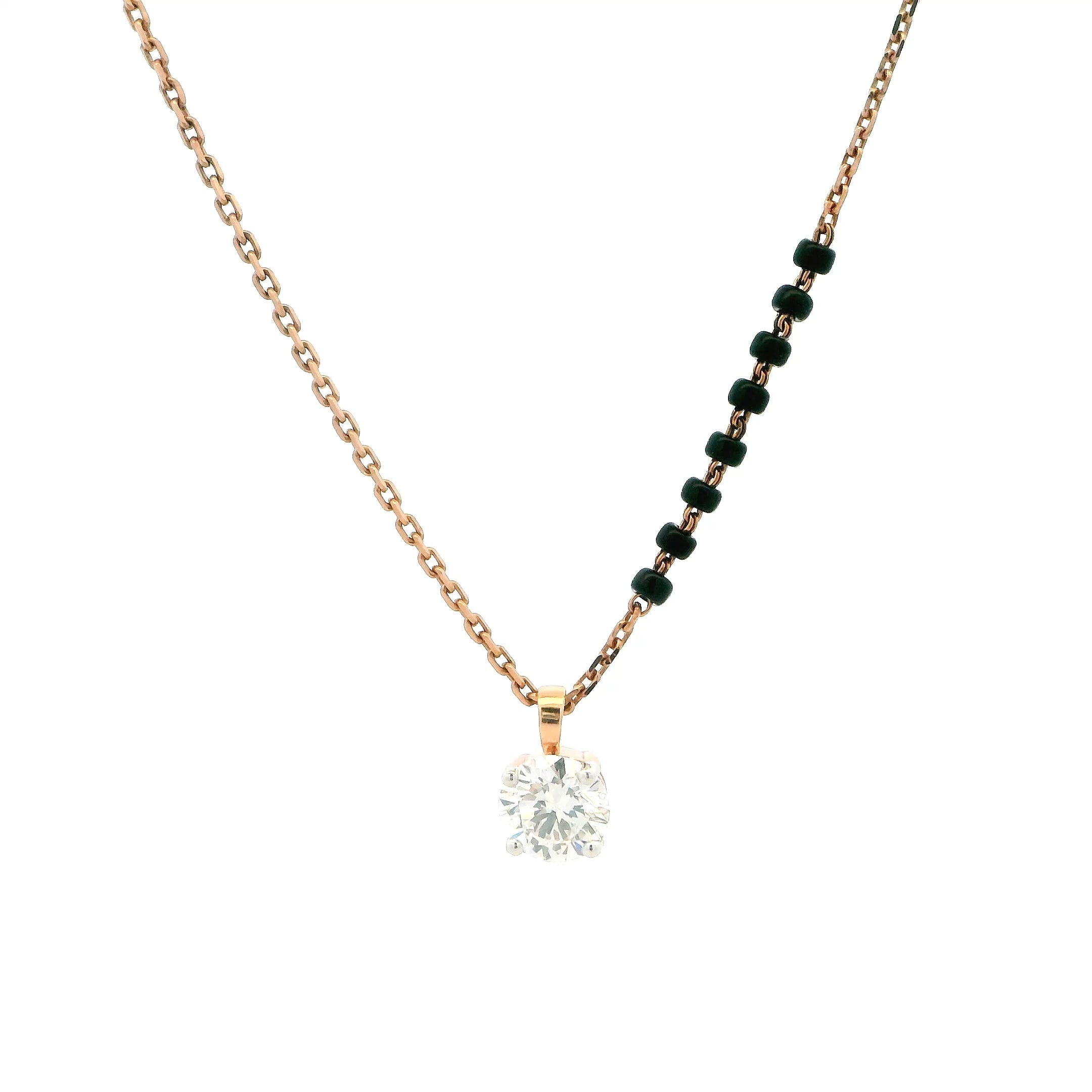 14K Lab Grown Diamond Mangalsutra