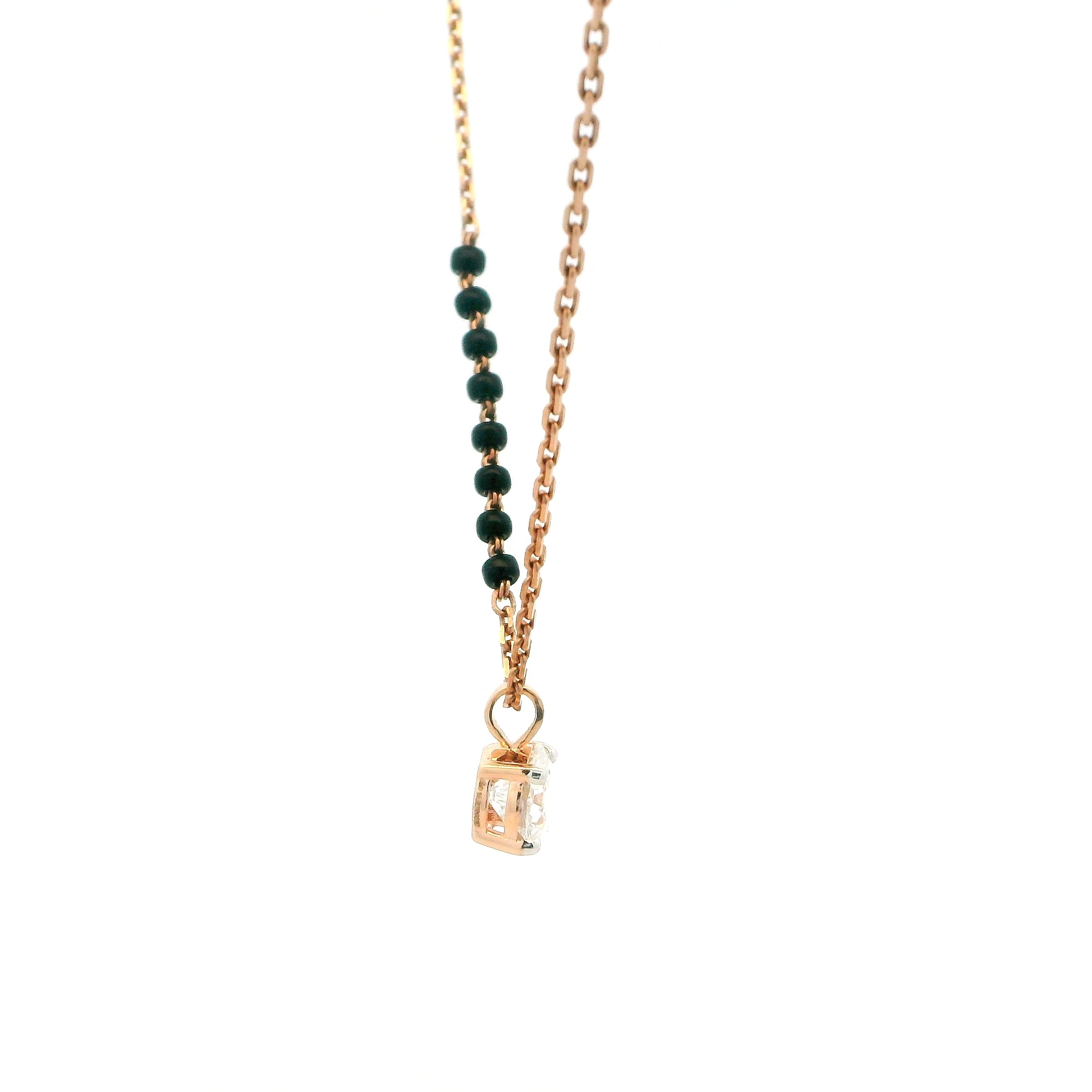 14K Lab Grown Diamond Mangalsutra