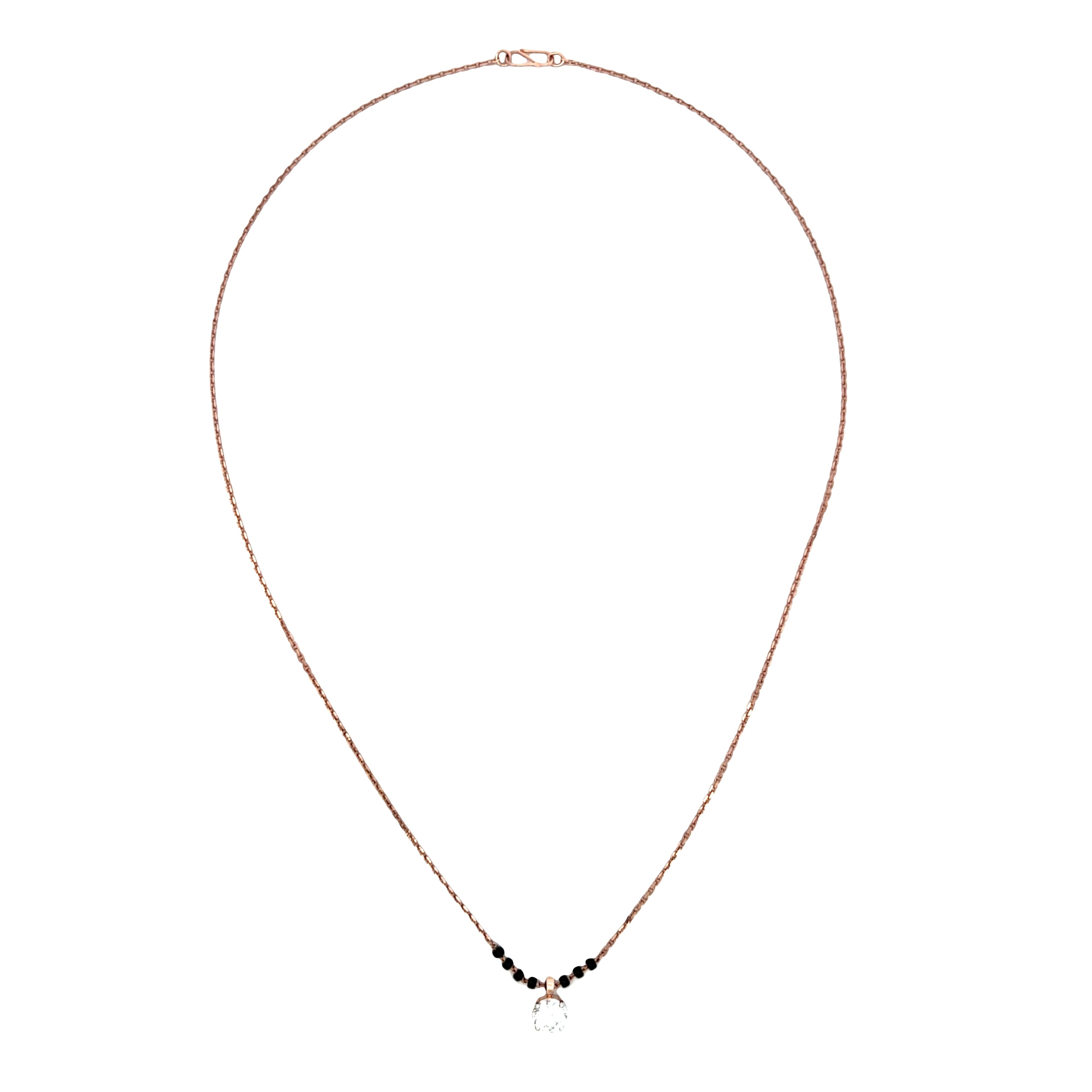 14K Lab Grown Diamond Mangalsutra
