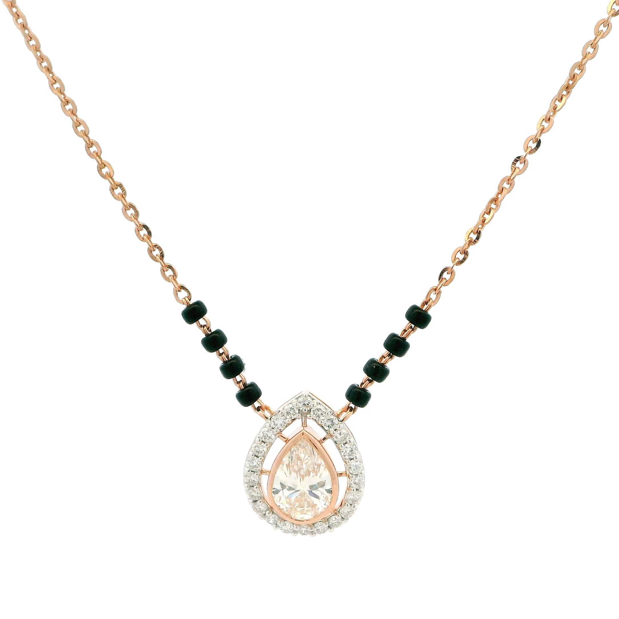 14K Lab Grown Diamond Mangalsutra