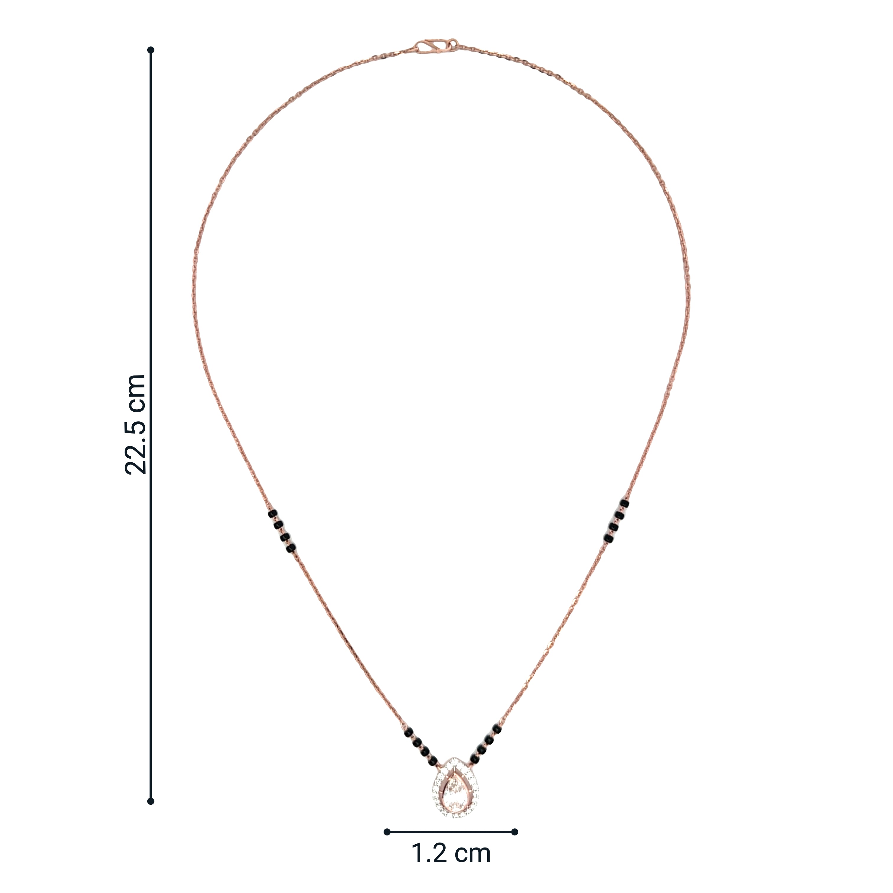 14K Lab Grown Diamond Mangalsutra
