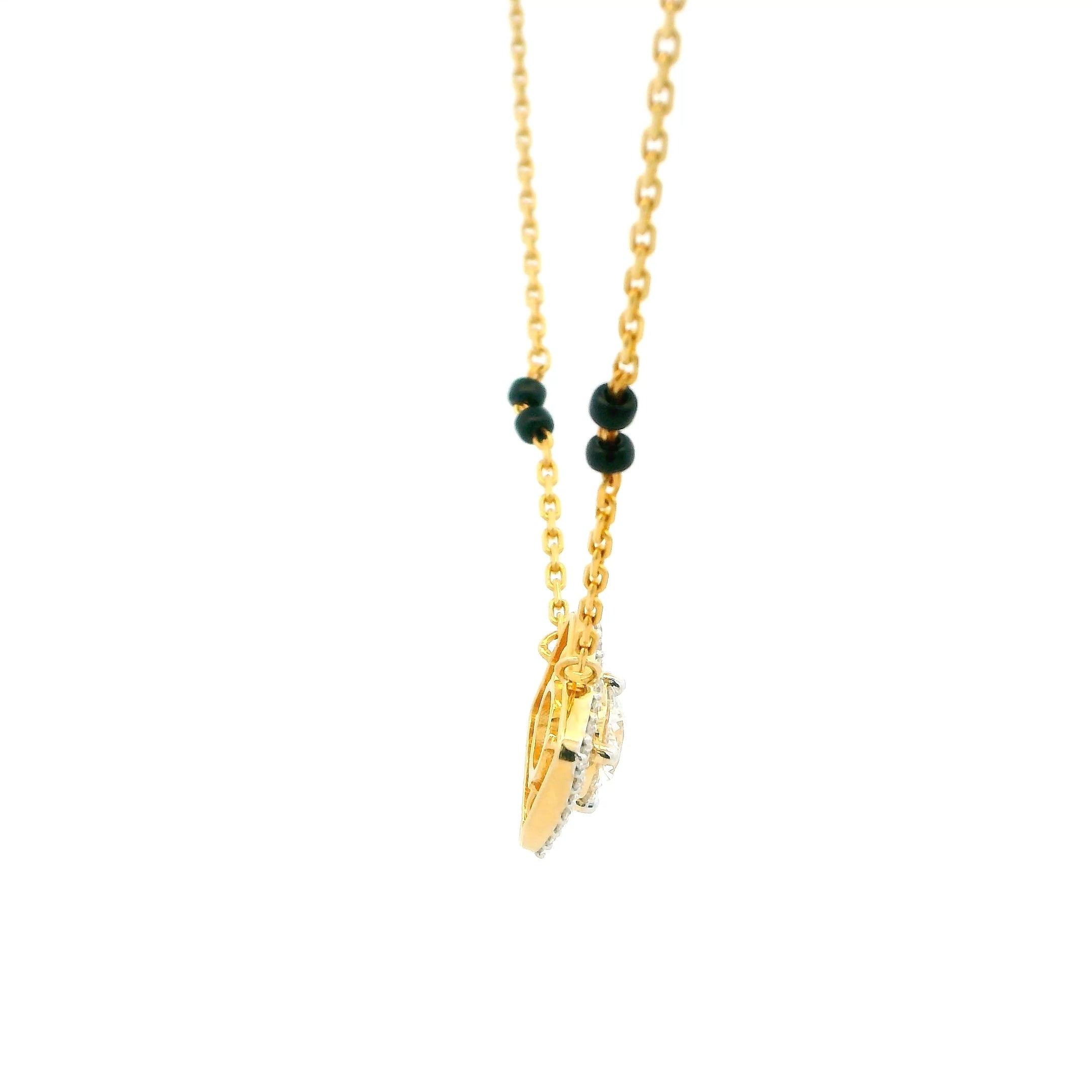 14K Lab Grown Diamond Mangalsutra