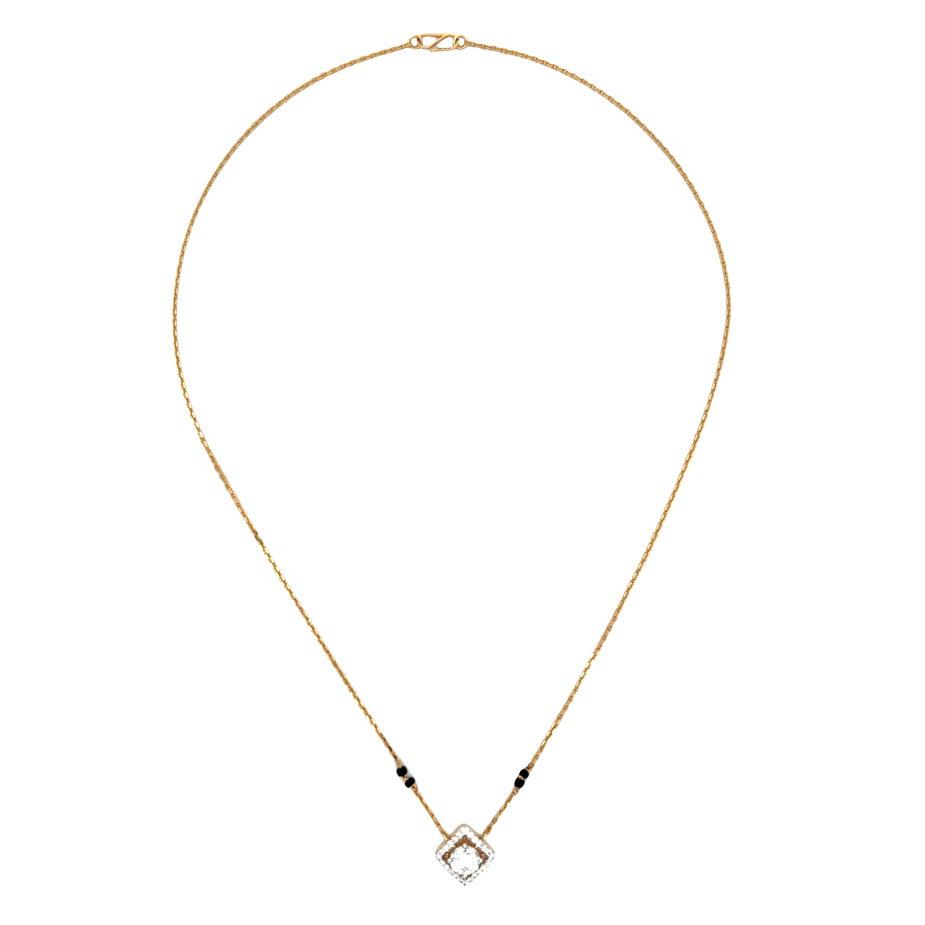 14K Lab Grown Diamond Mangalsutra