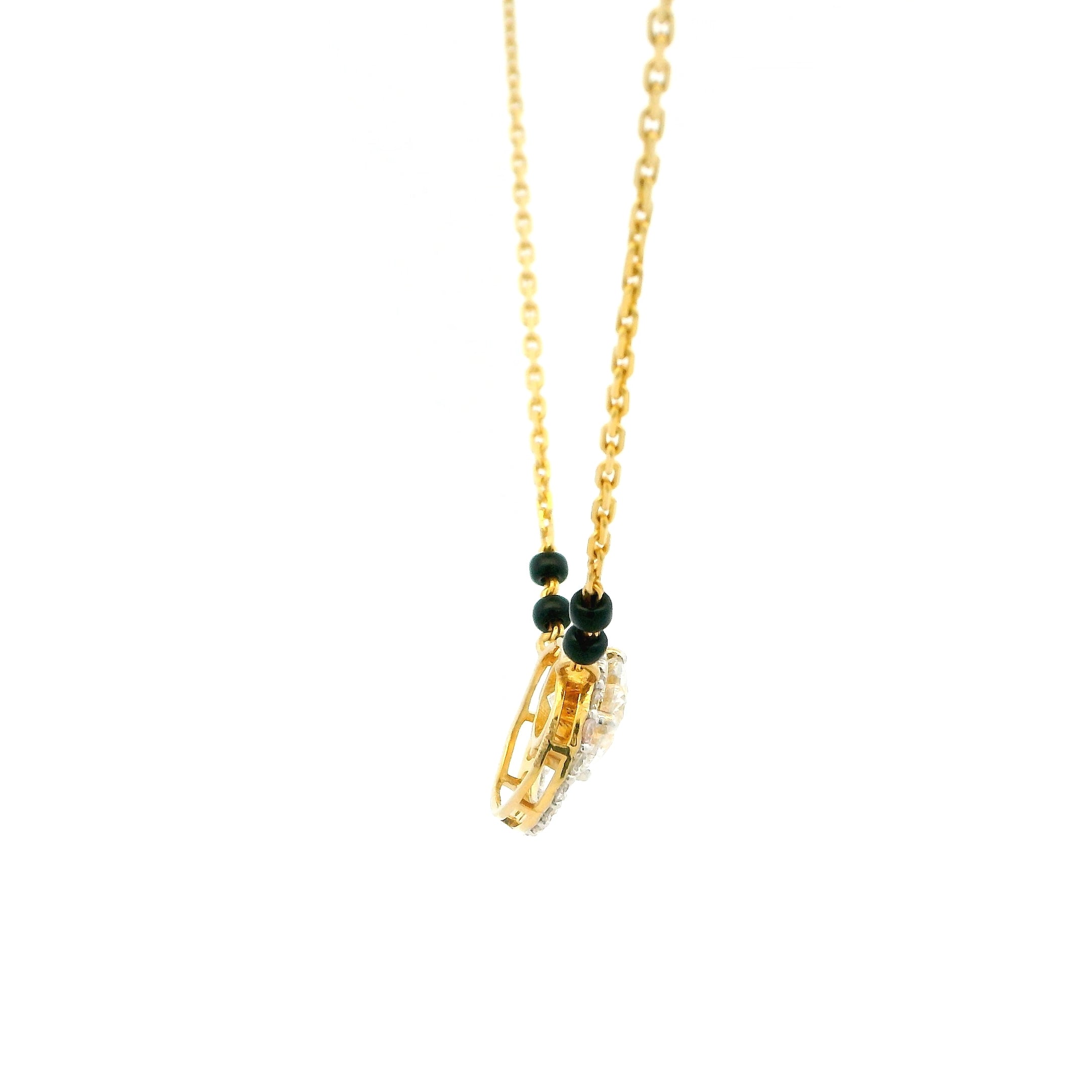 14K Lab Grown Diamond Mangalsutra