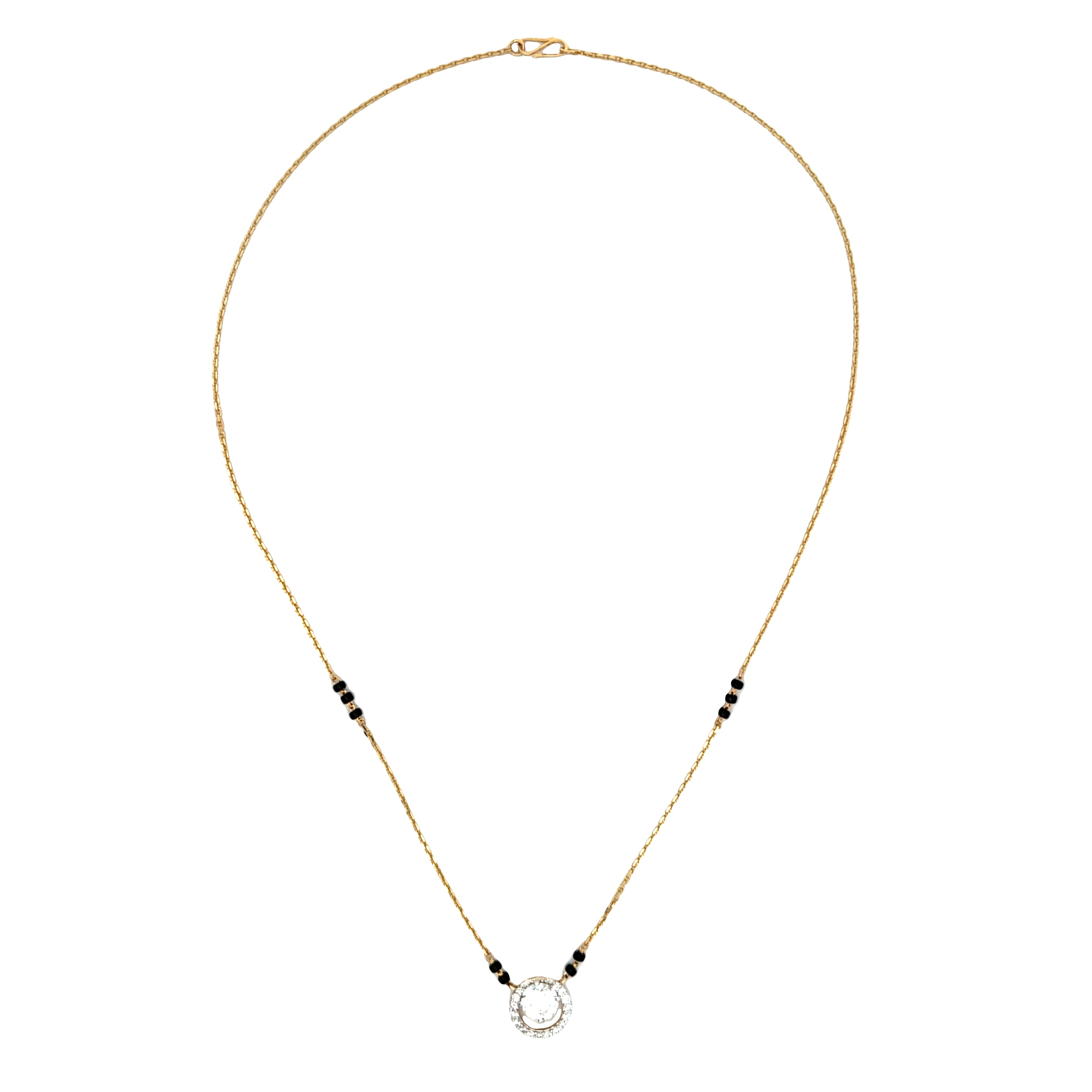 14K Lab Grown Diamond Mangalsutra