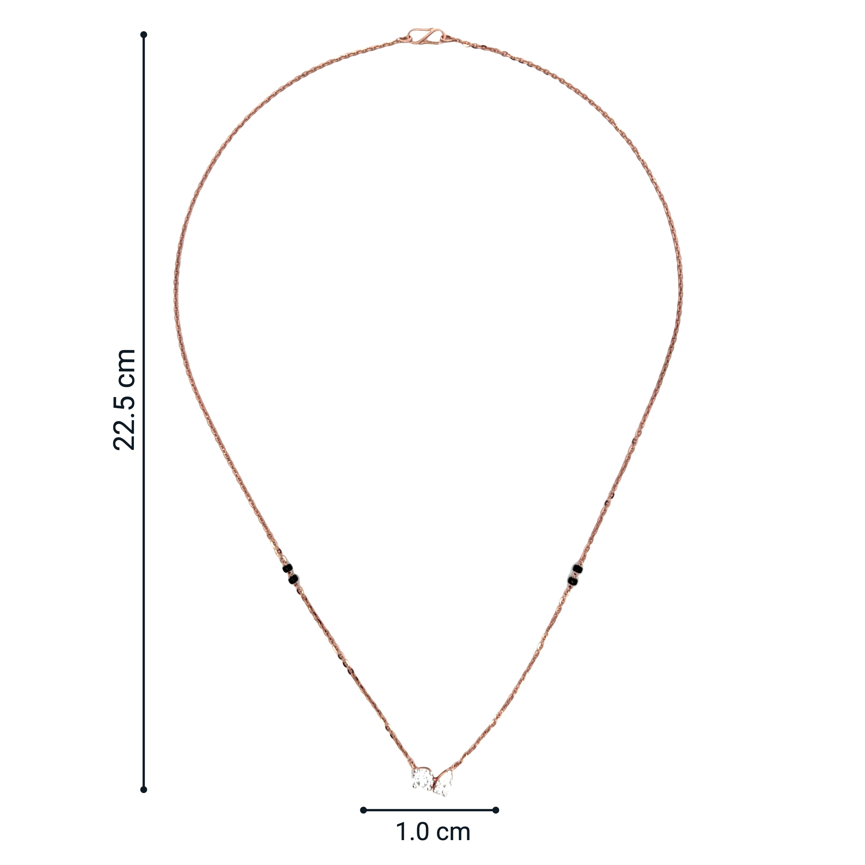 14K Lab Grown Diamond Mangalsutra