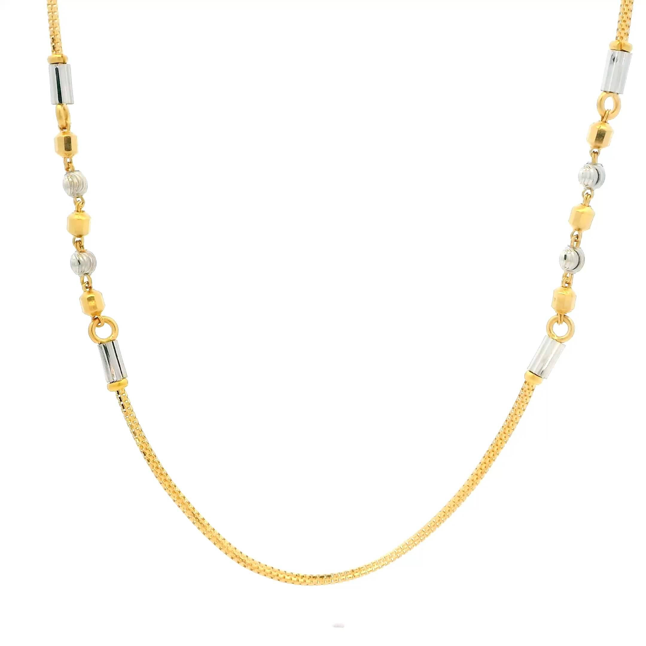 22K Ritzy Charm Gold Chain for Women