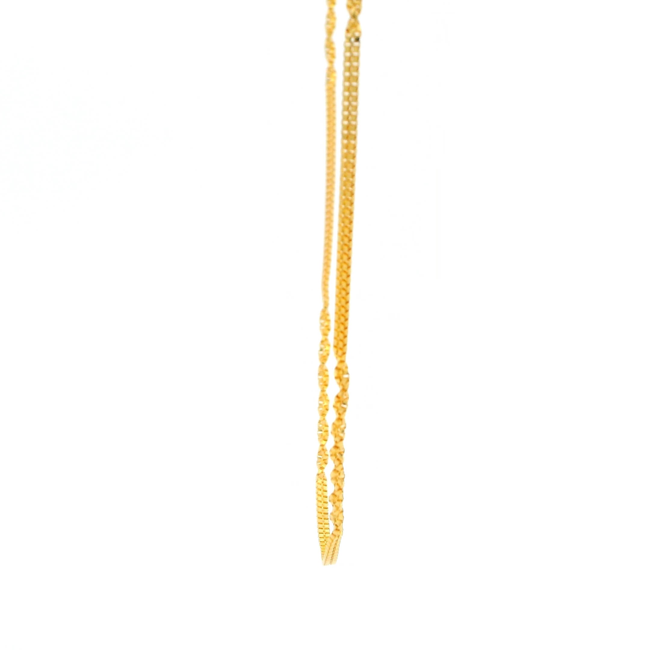 22K Minimal Glow Gold Chain for Women