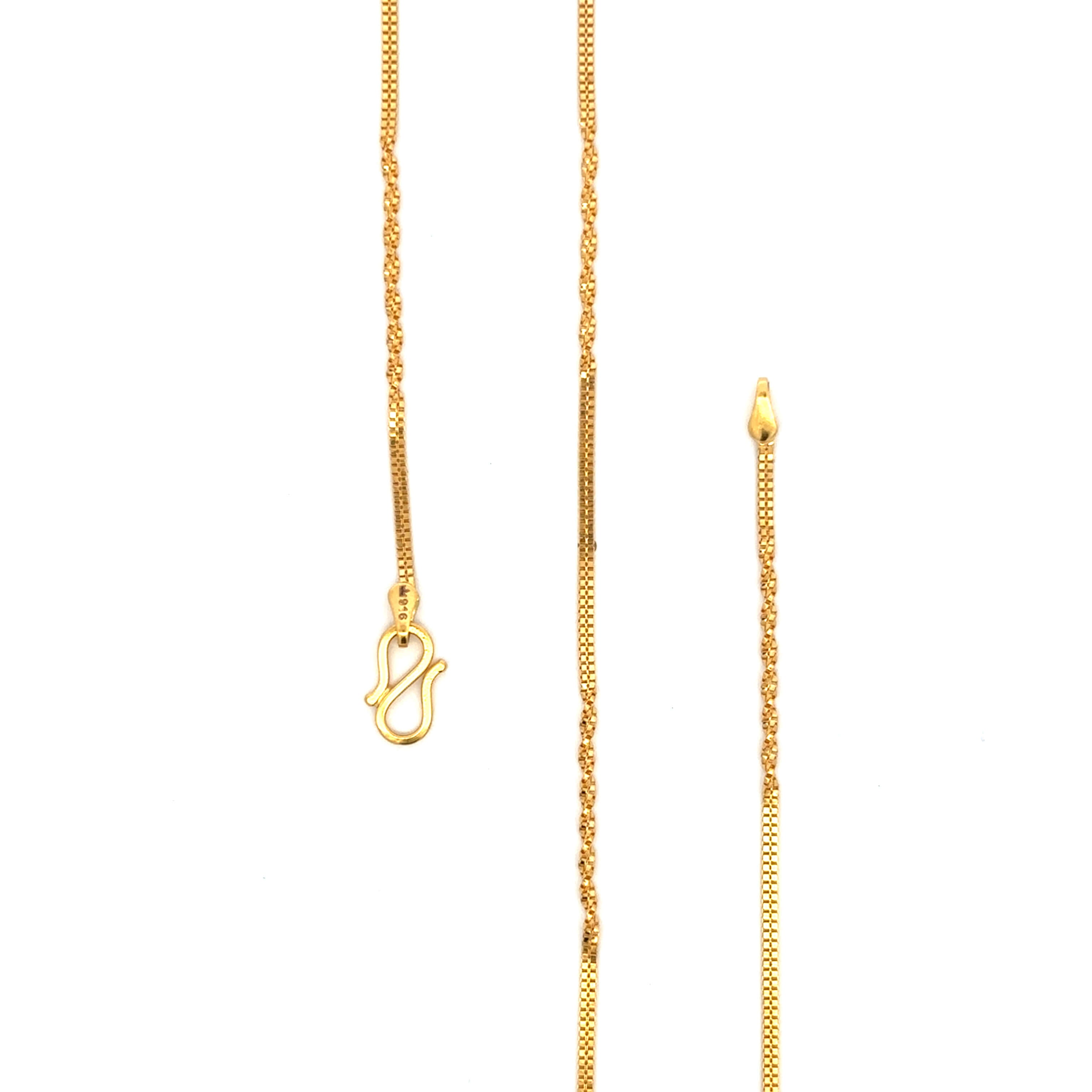 22K Minimal Glow Gold Chain for Women