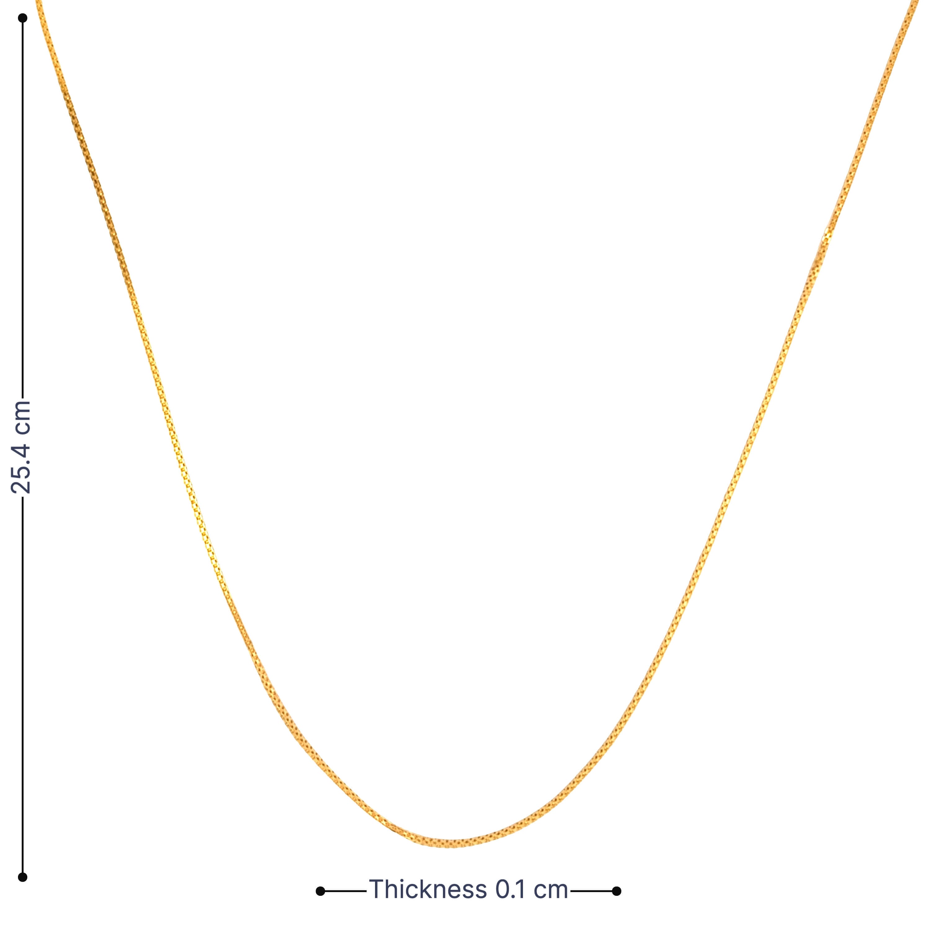 22K Gracile Glow Gold Chain for Women