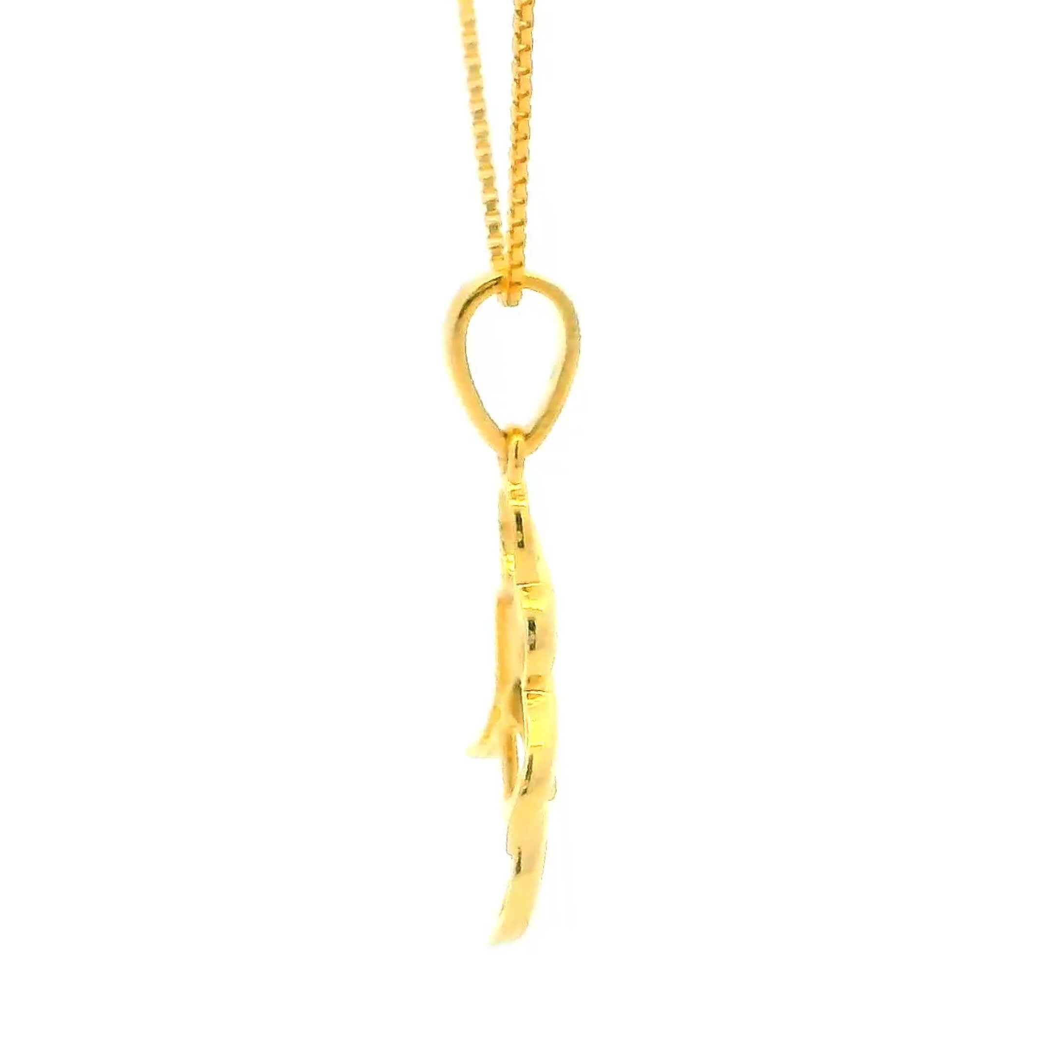 Gorgeous Luster Gold Pendant for Women