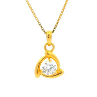Riveting Shine Gold Pendant