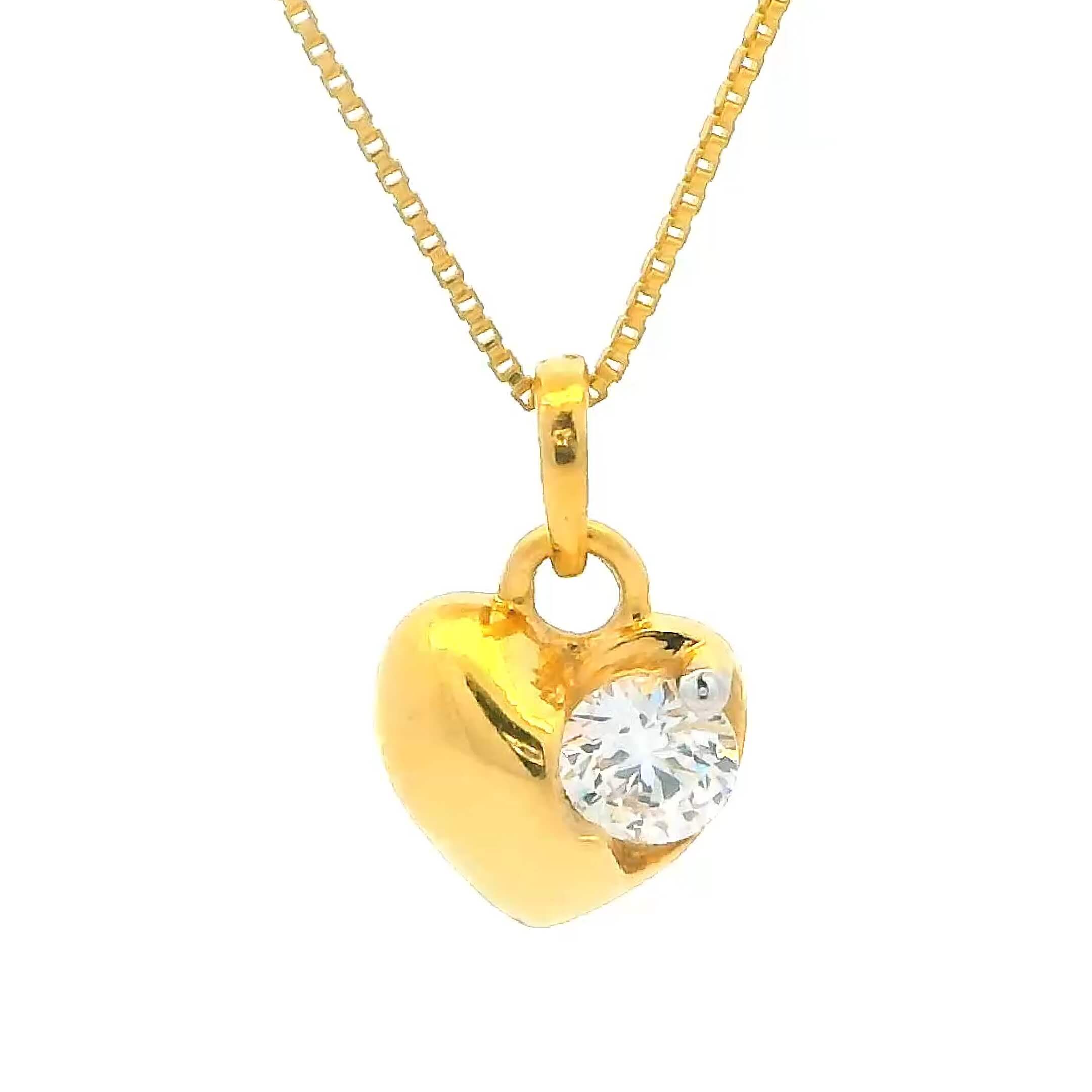 Enchanting Glow 22K Gold Pendant for Women