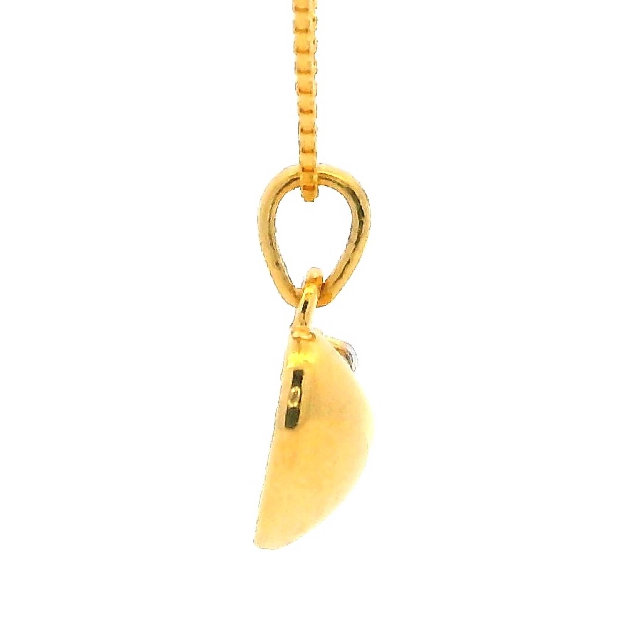 Enchanting Glow 22K Gold Pendant for Women
