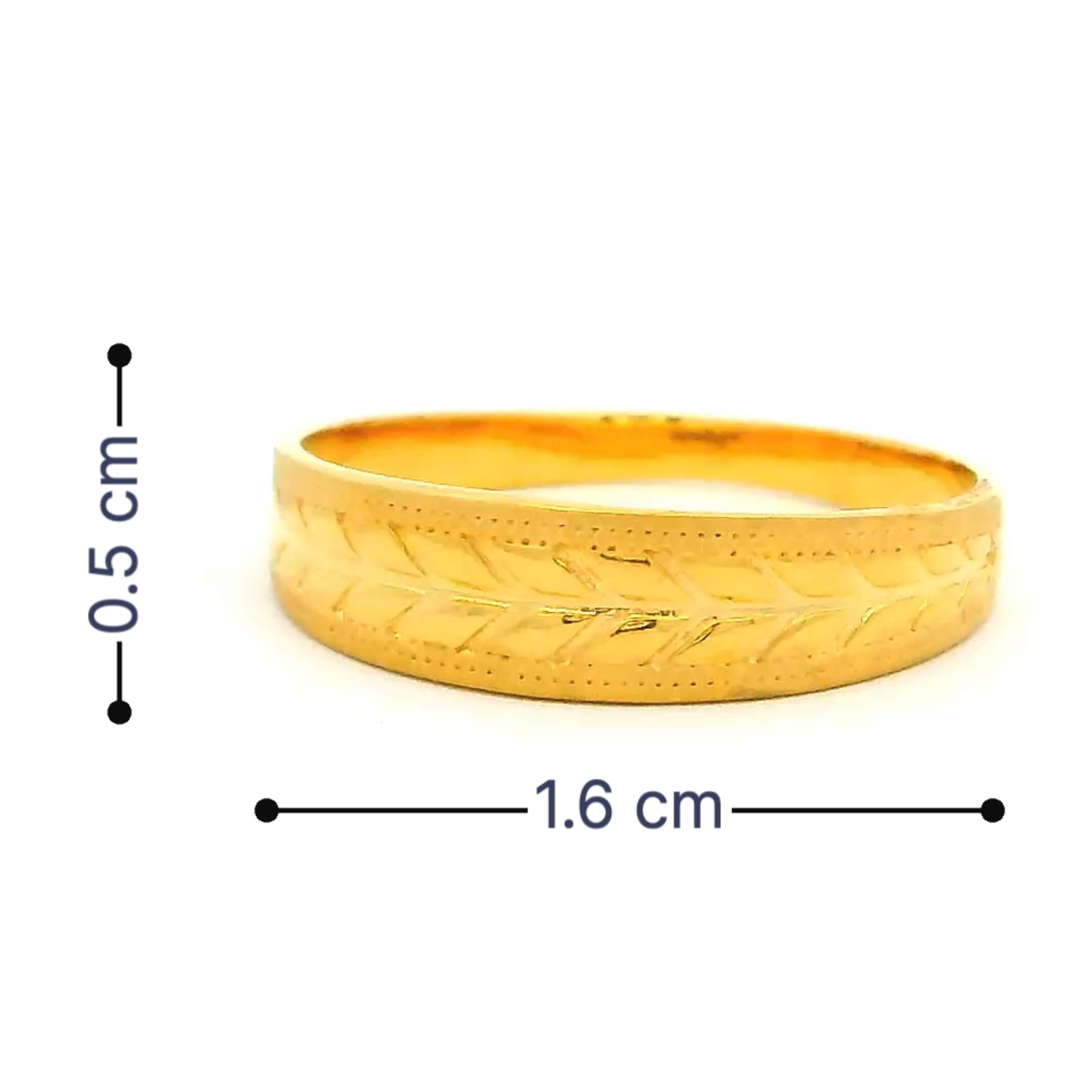 Asthetic Marvel Gold Ring for Women