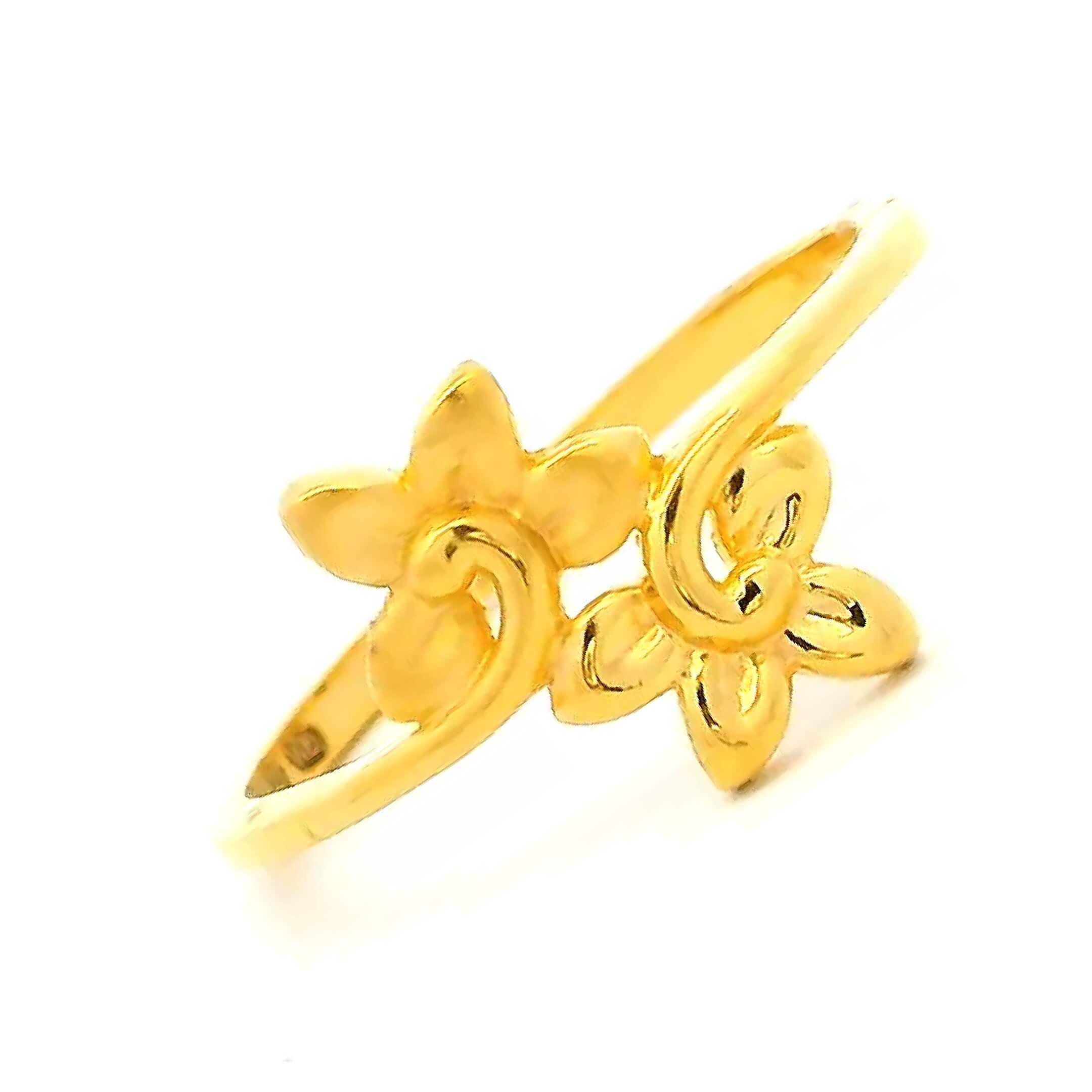 Petal Whisper Gold Ring for Women