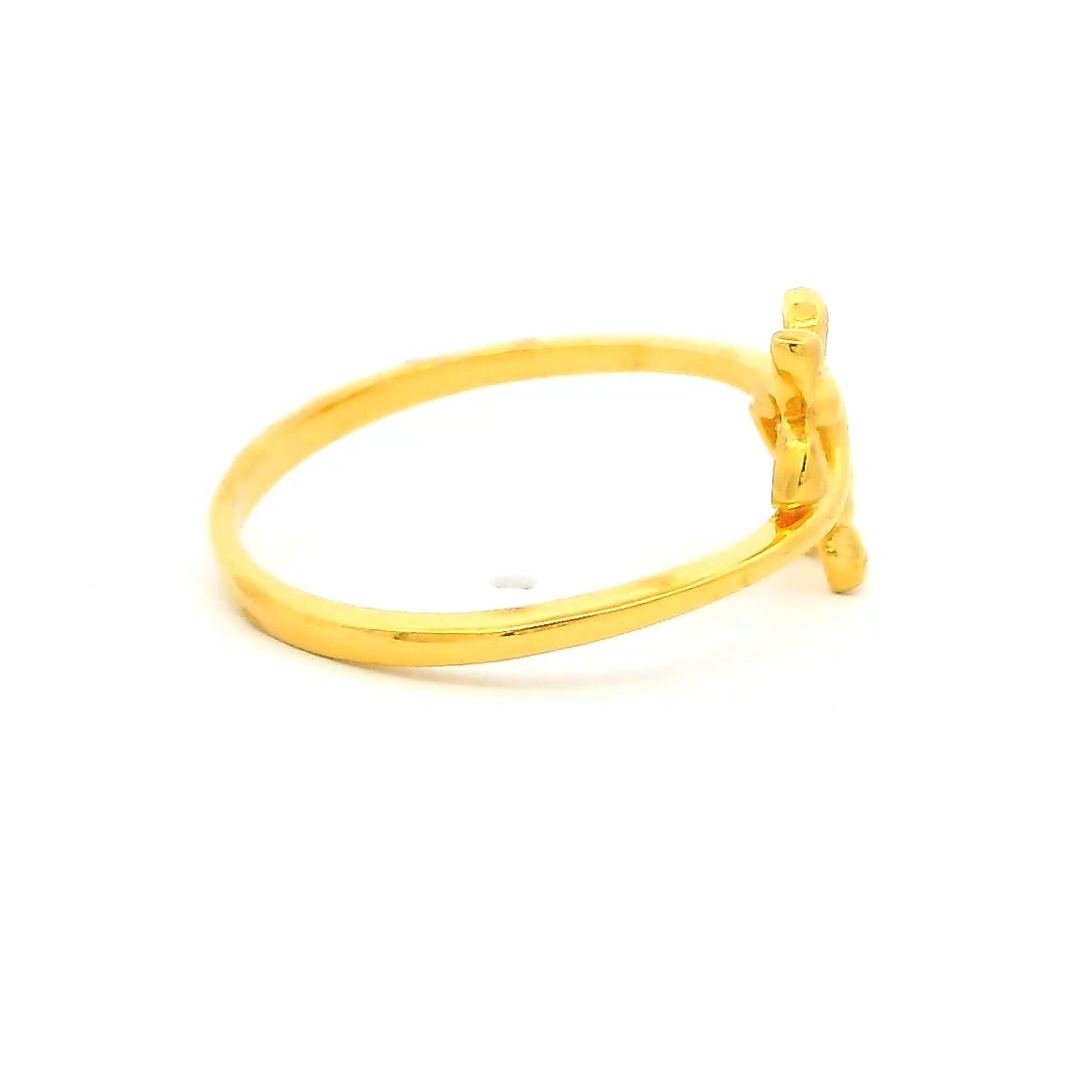 Petal Whisper Gold Ring for Women