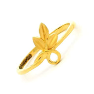 Glimmering Petals Gold Ring for Women
