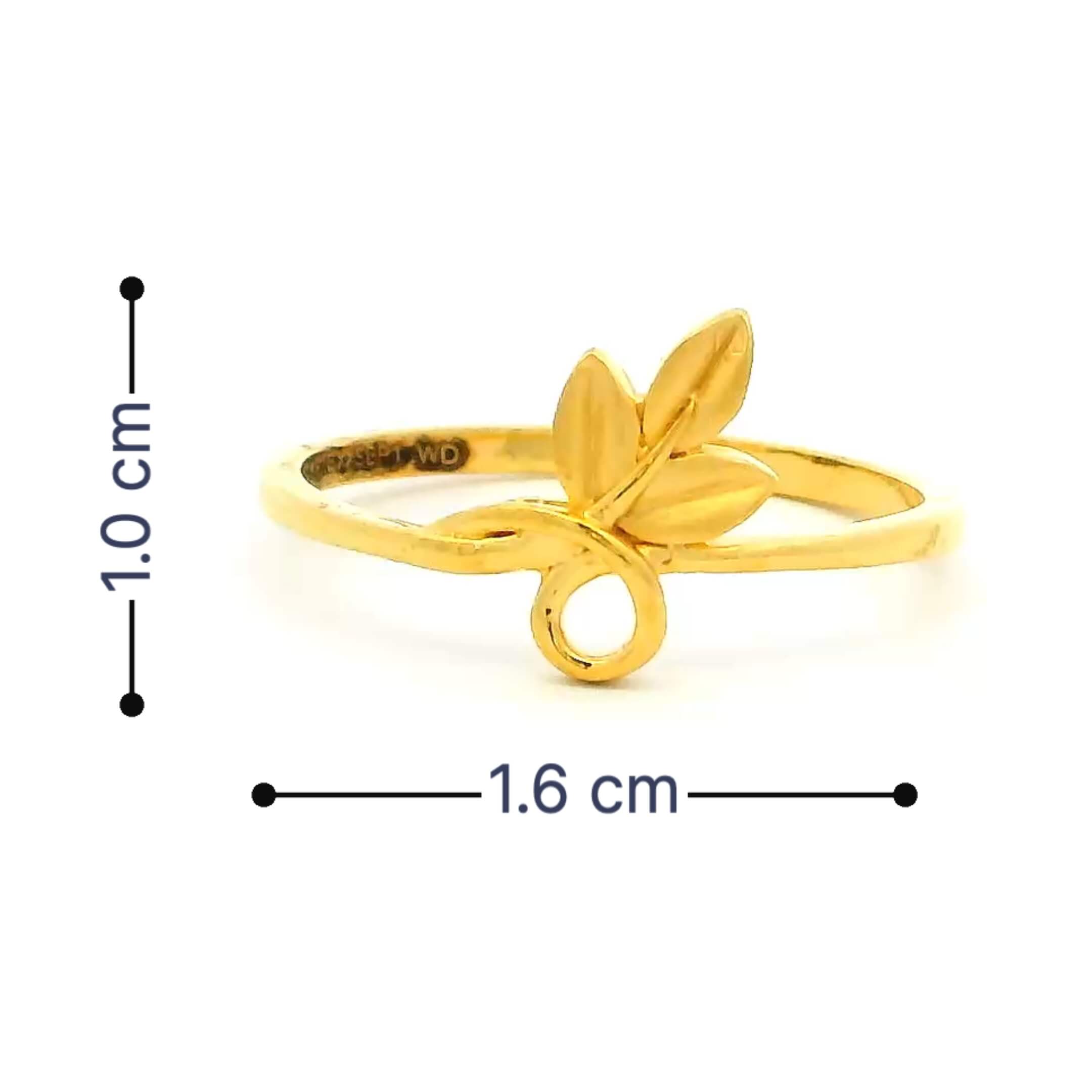 Delicate Petals Gold Ring