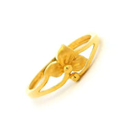 Feather Bloom Gold Ring for Women