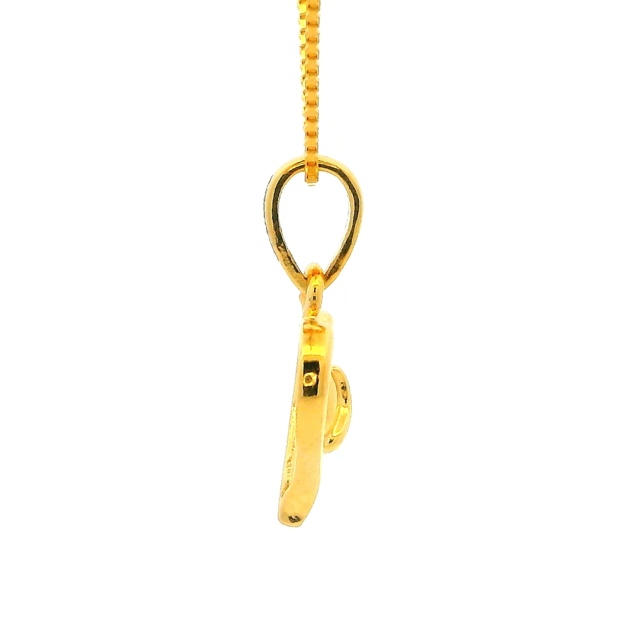 Gleeful Glimmer Gold Pendant for Women