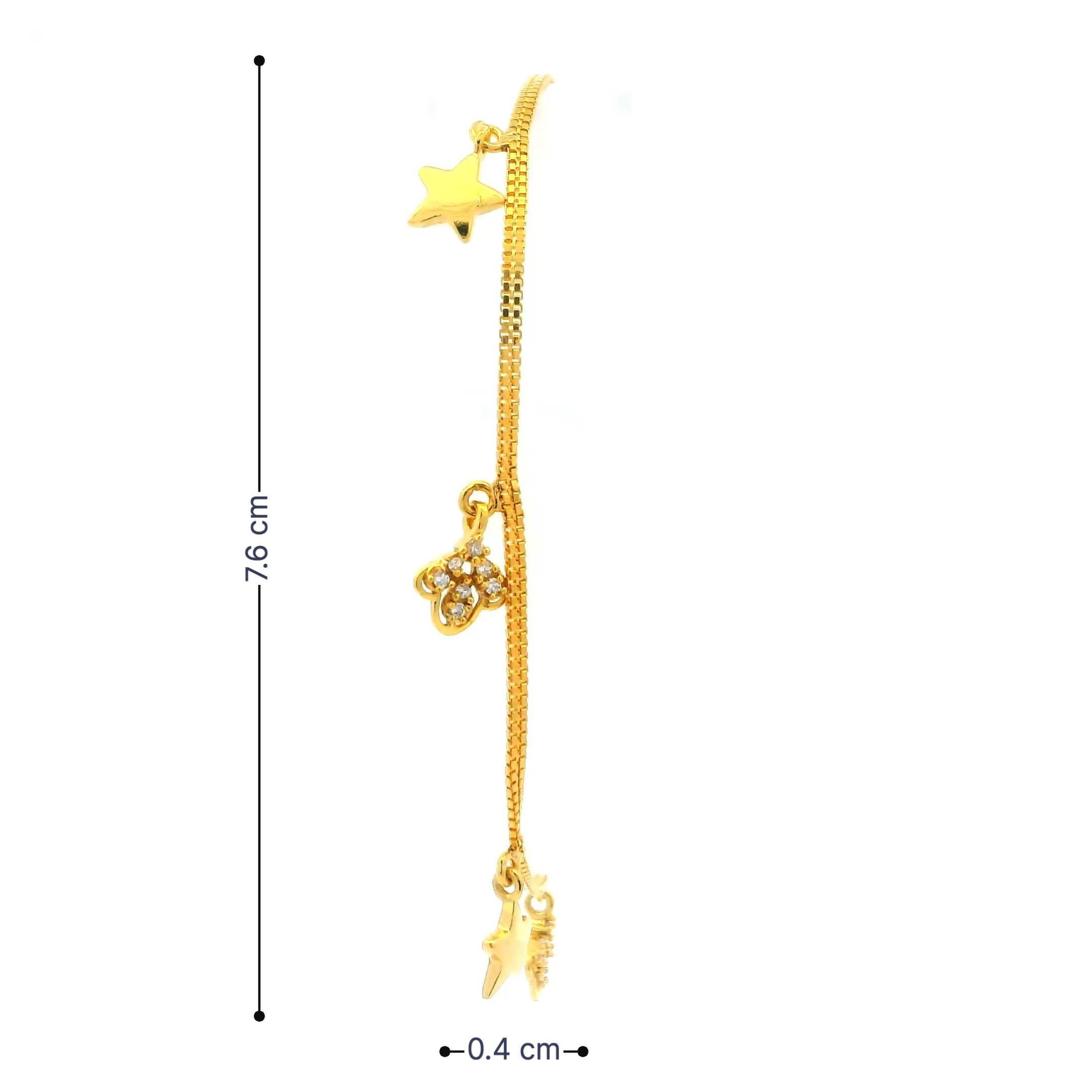 Gracile Glow Gold Bracelet for Women