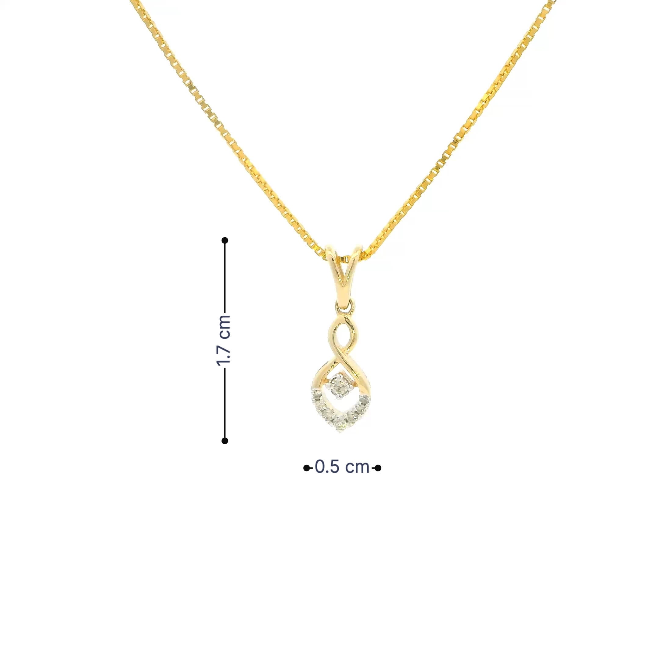 Petite Heart Diamond Pendant 14K