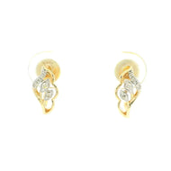 Enticing Dainty 14K Diamond Hoops