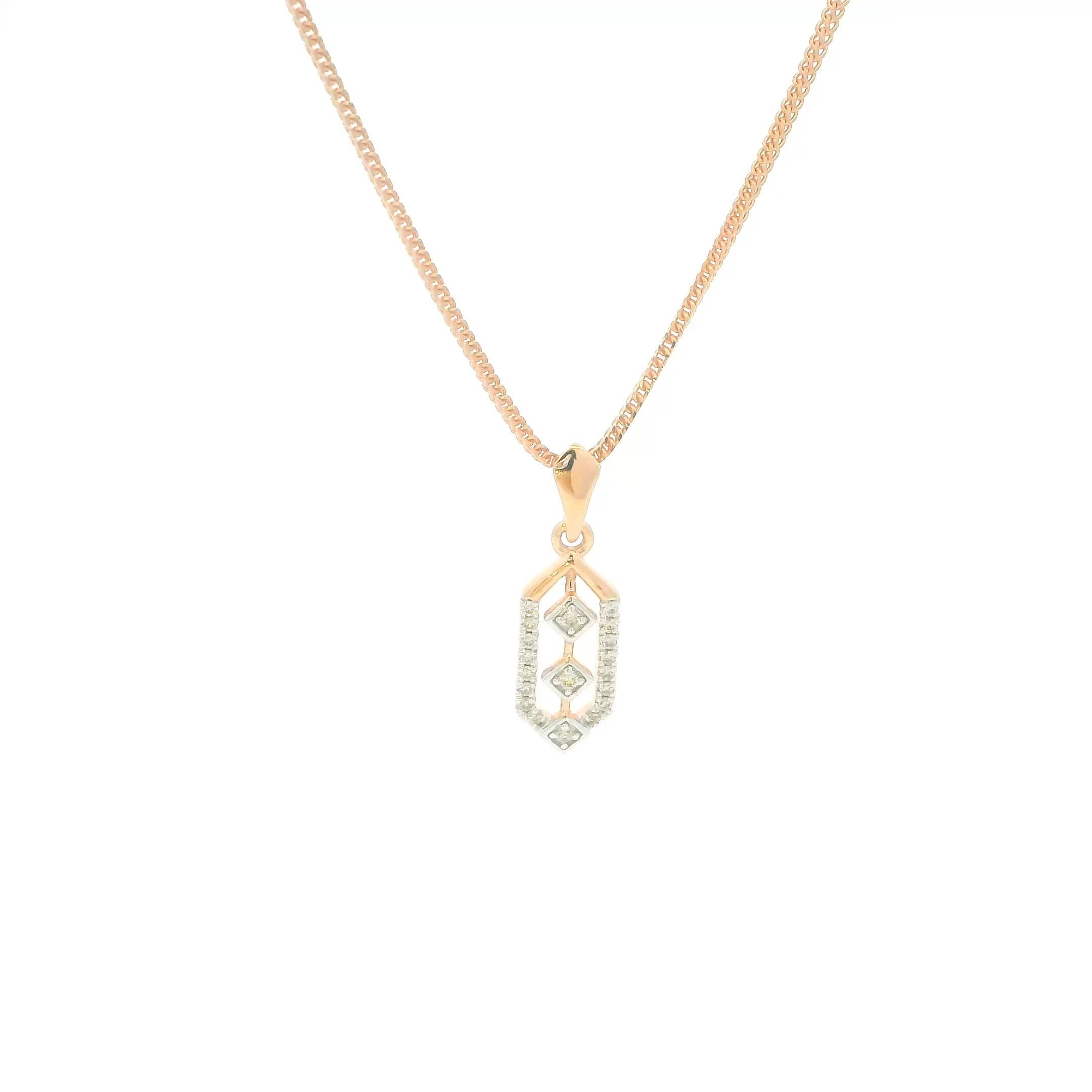 Genteel Posh Diamond Pendant 14K