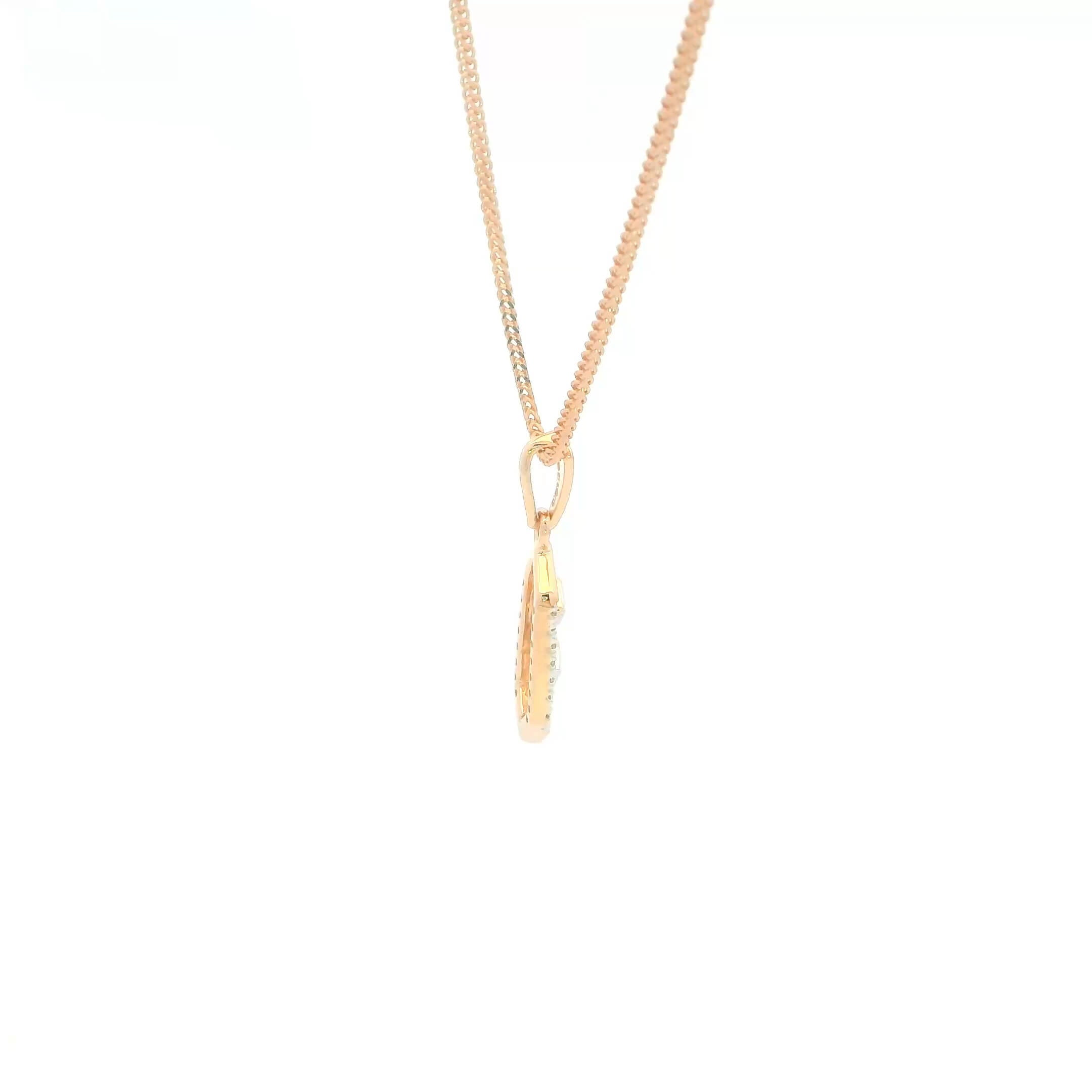 Genteel Posh Diamond Pendant 14K