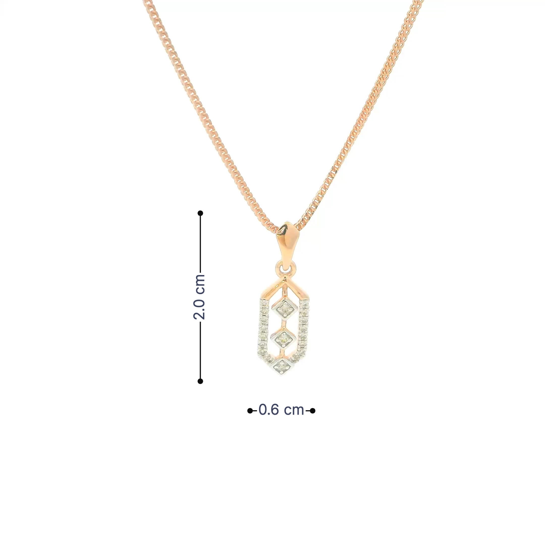 Genteel Posh Diamond Pendant 14K