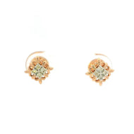 Dazzling Dainty Bloom 14K Diamond Studs