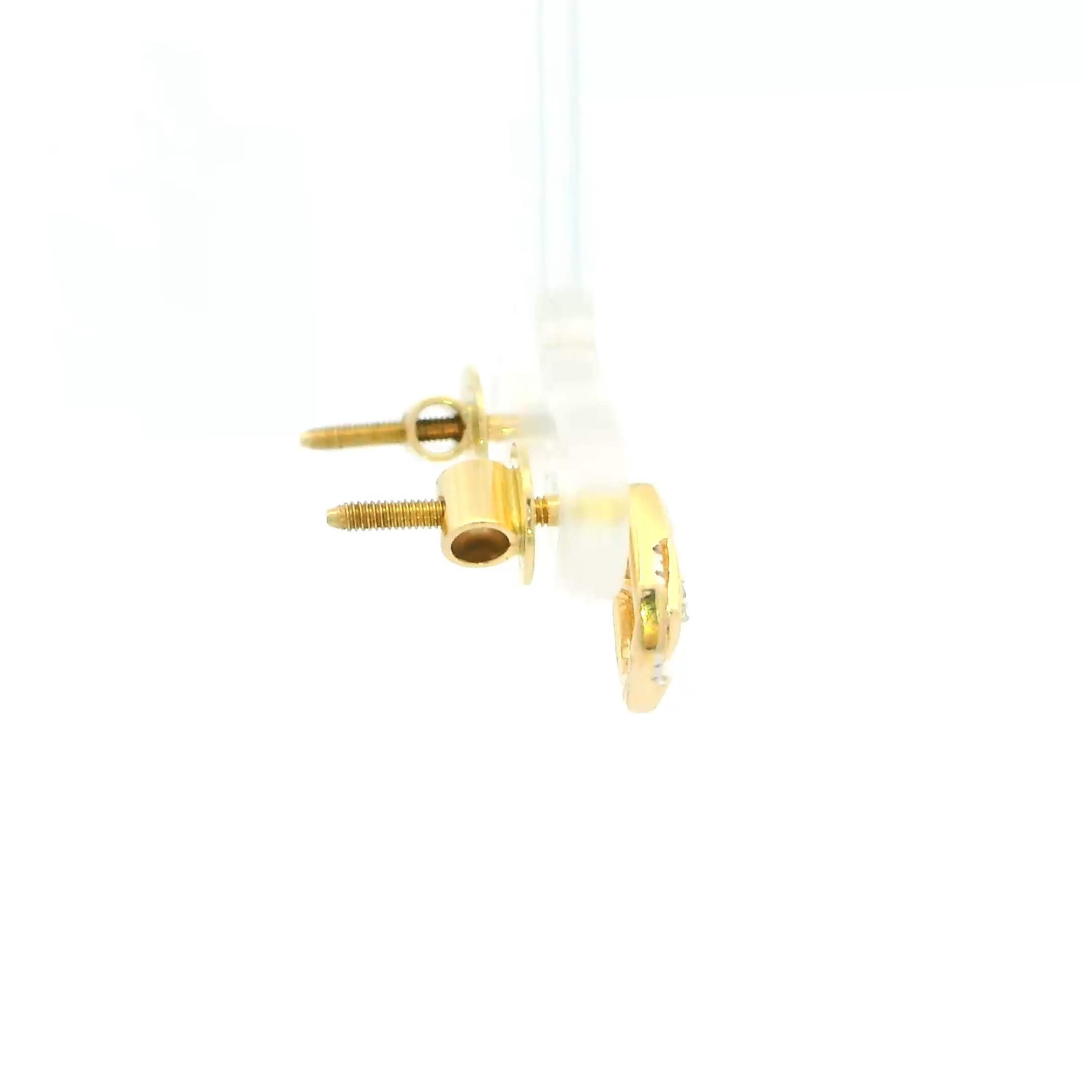 Sparkling Aura 14K Diamond Studs